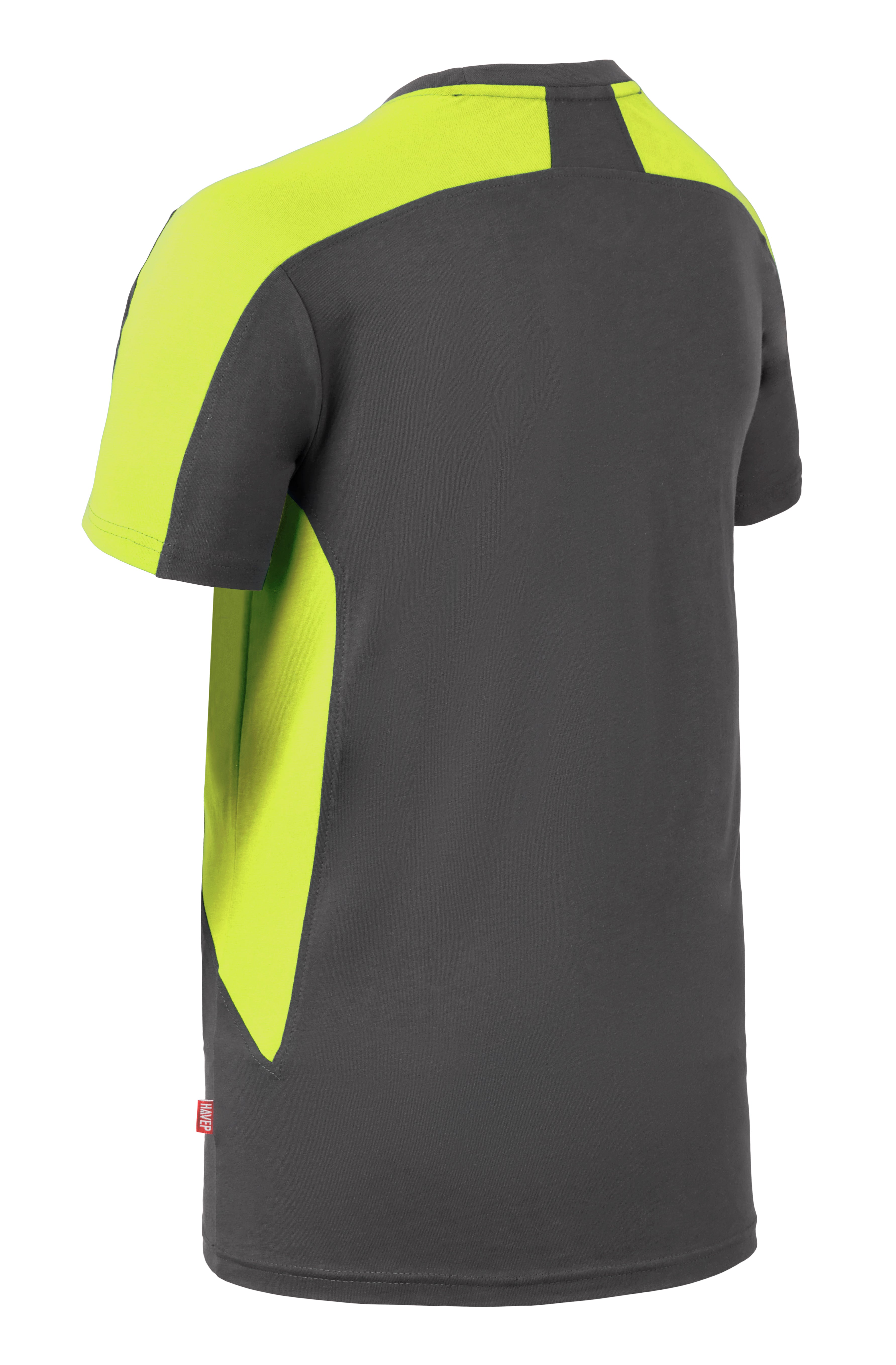 T-Shirt HAVEP® Bicolor - charcoal/high vis yellow