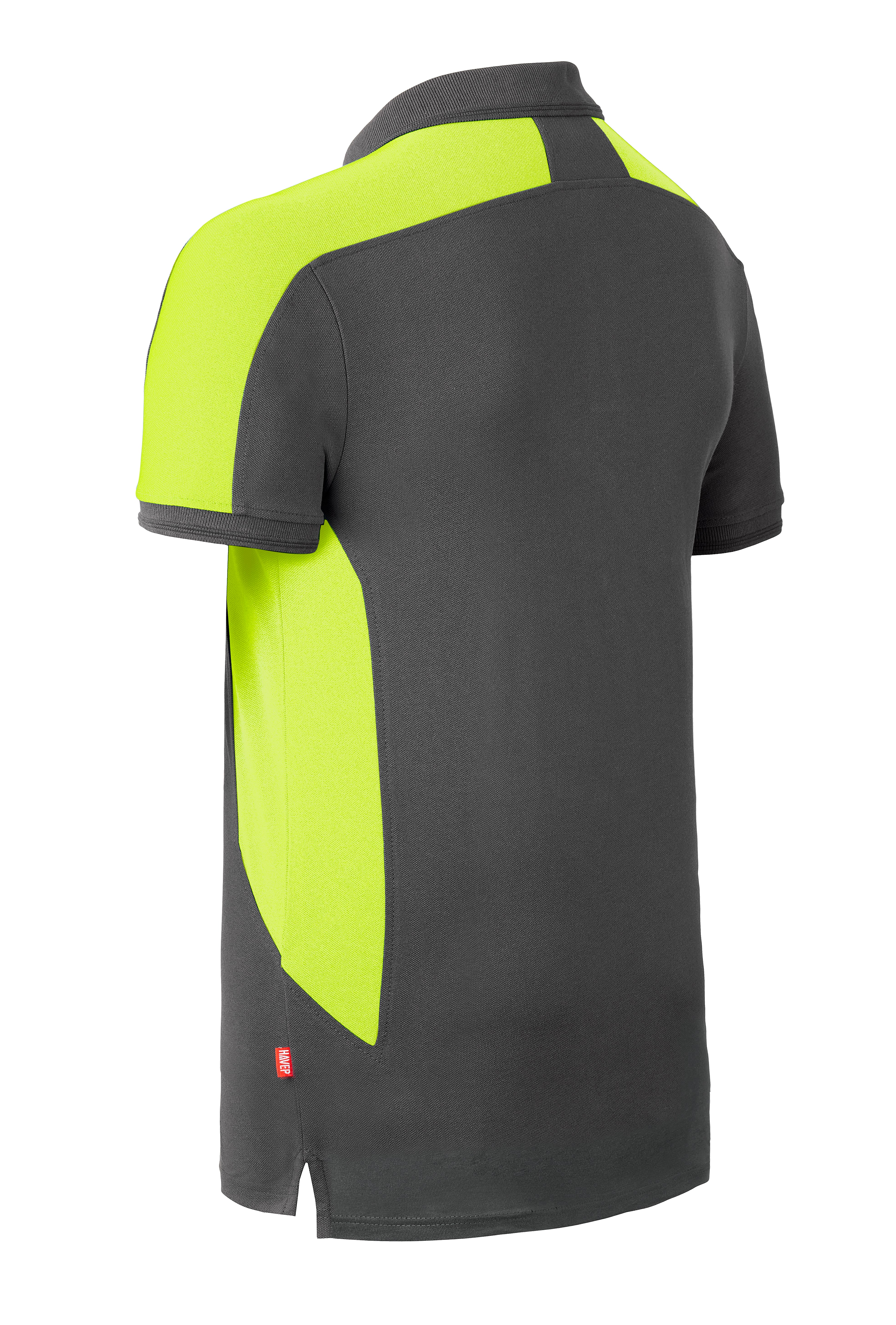Polo HAVEP® Bicolor - charcoal/high vis yellow