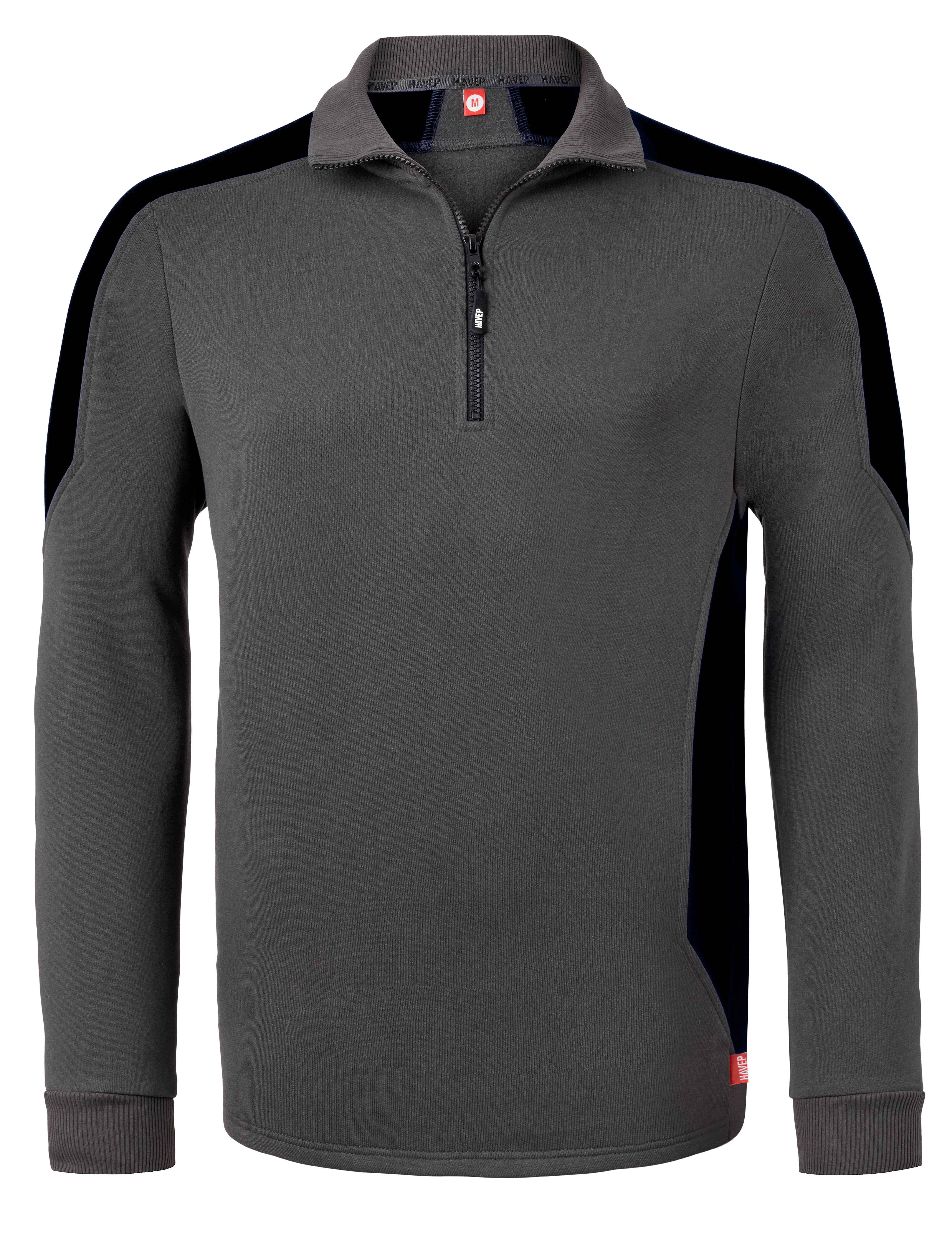 Halfzip Sweater HAVEP® Bicolor - charcoal/black
