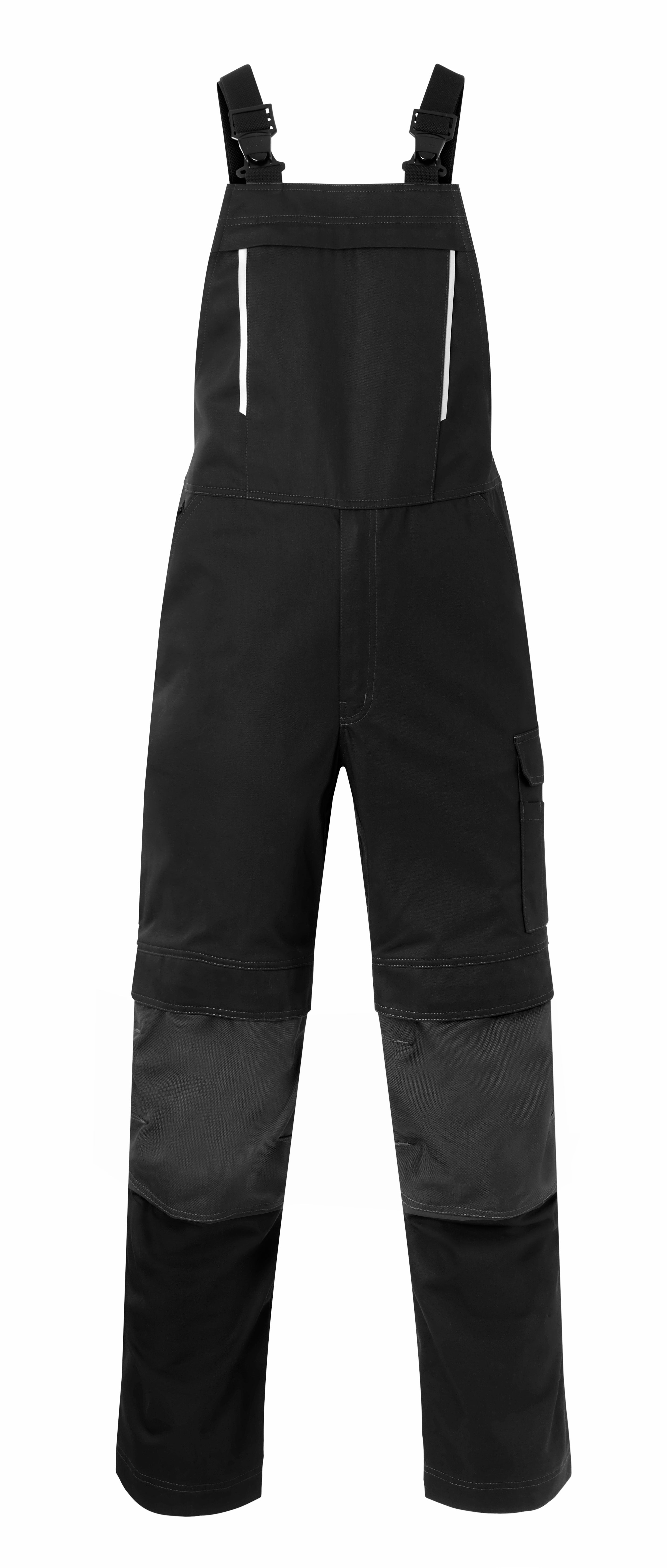 Bib & Brace Kneepocket HAVEP® Shift - black/charcoal