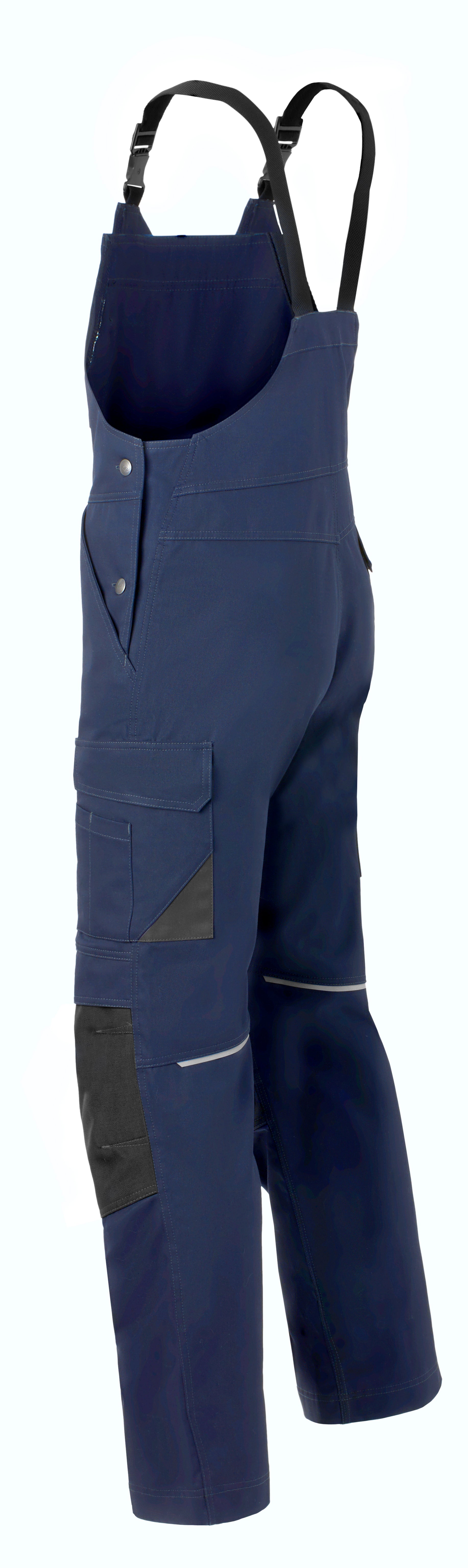Bib & Brace Kneepocket HAVEP® Shift - indigo blue/charcoal