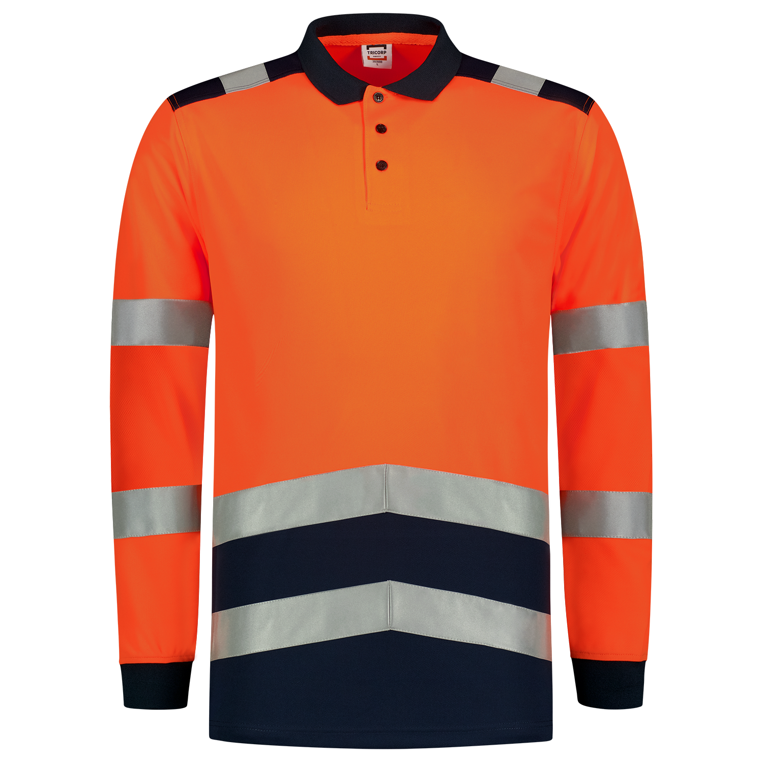 Polo Shirt High Vis Bicolor Long Sleeve