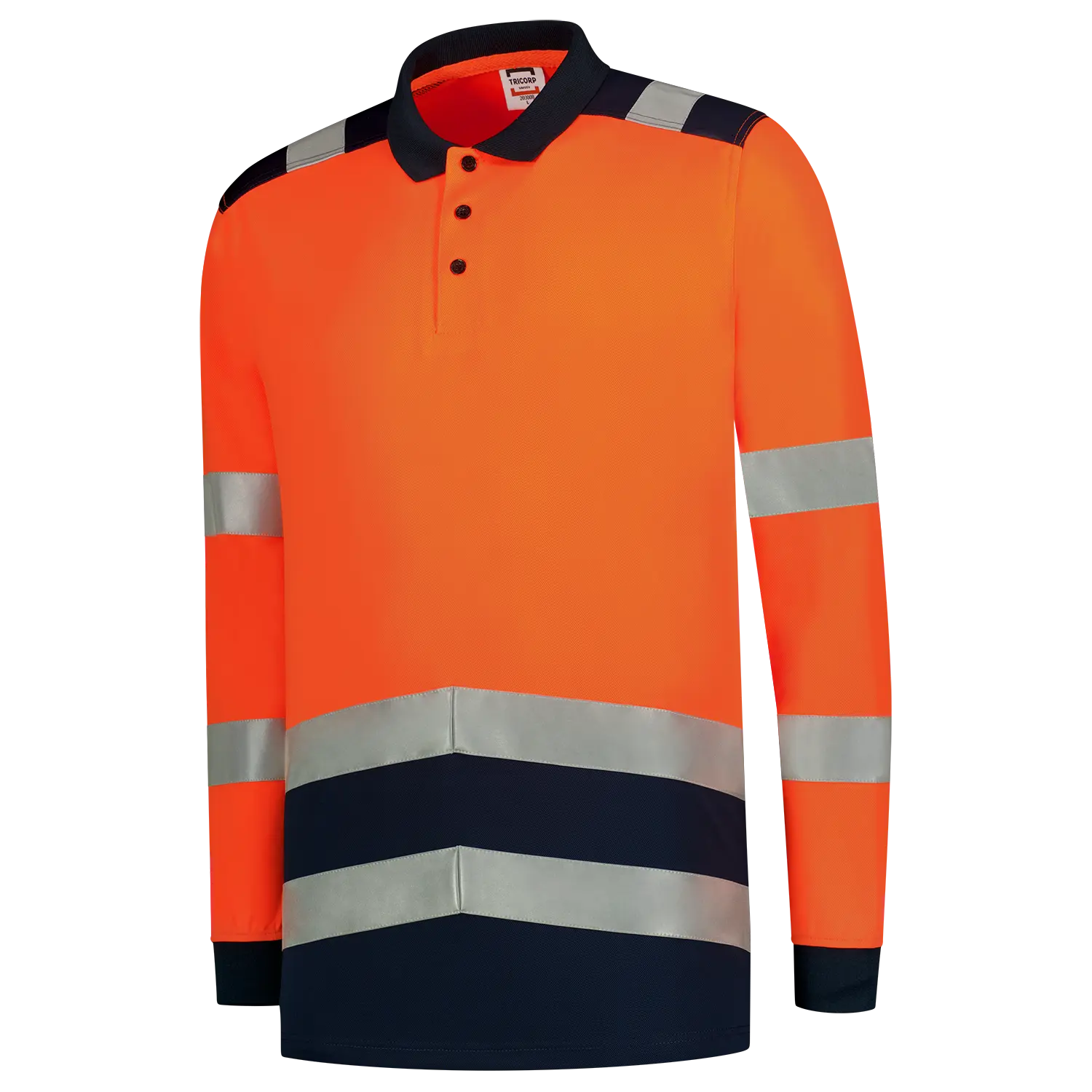 Polo Shirt High Vis Bicolor Long Sleeve Tricorp