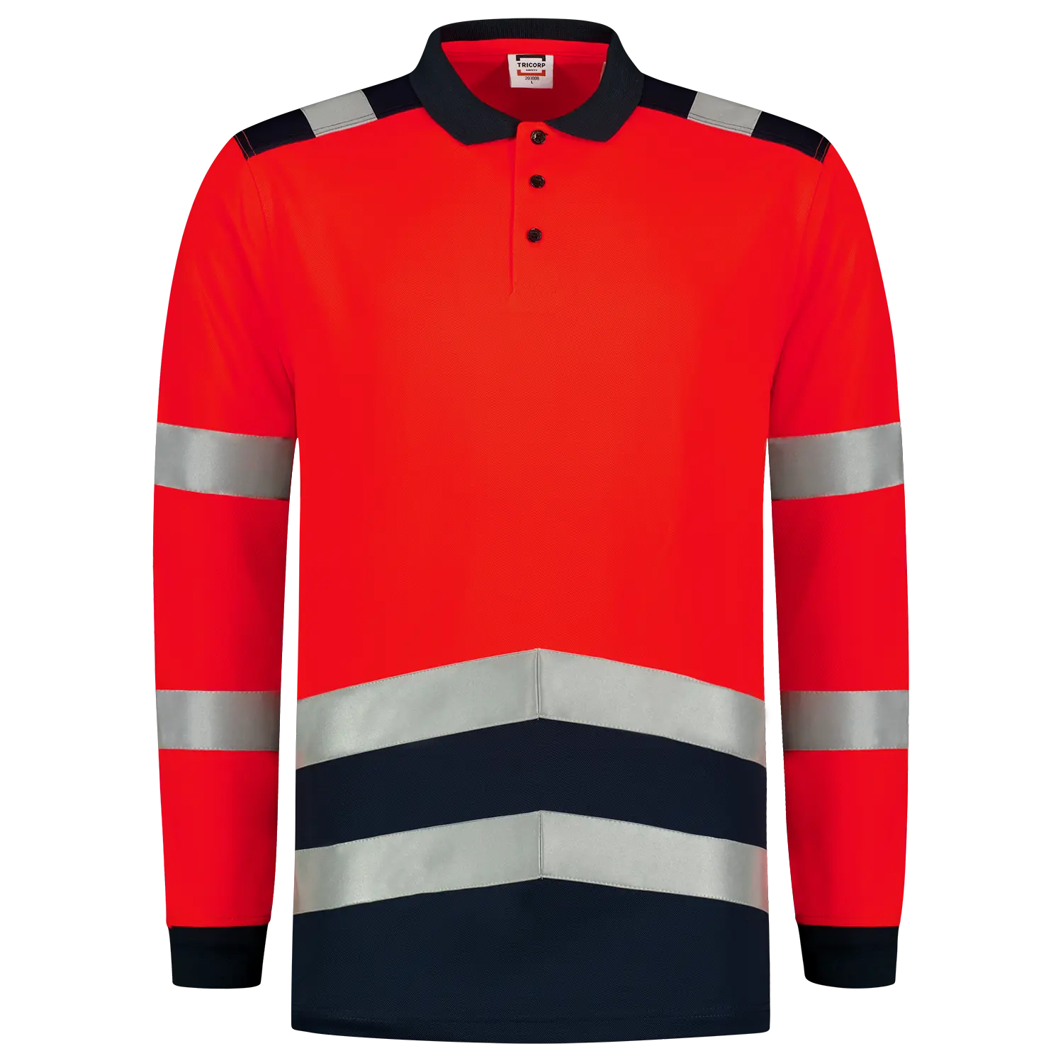Polo Shirt High Vis Bicolor Long Sleeve Tricorp