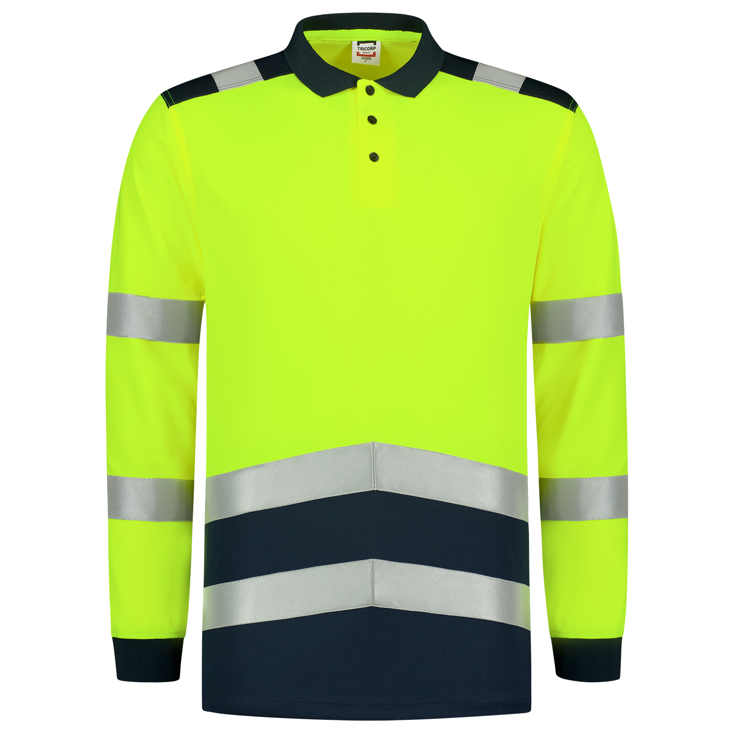 Polo Shirt High Vis Bicolor Long Sleeve