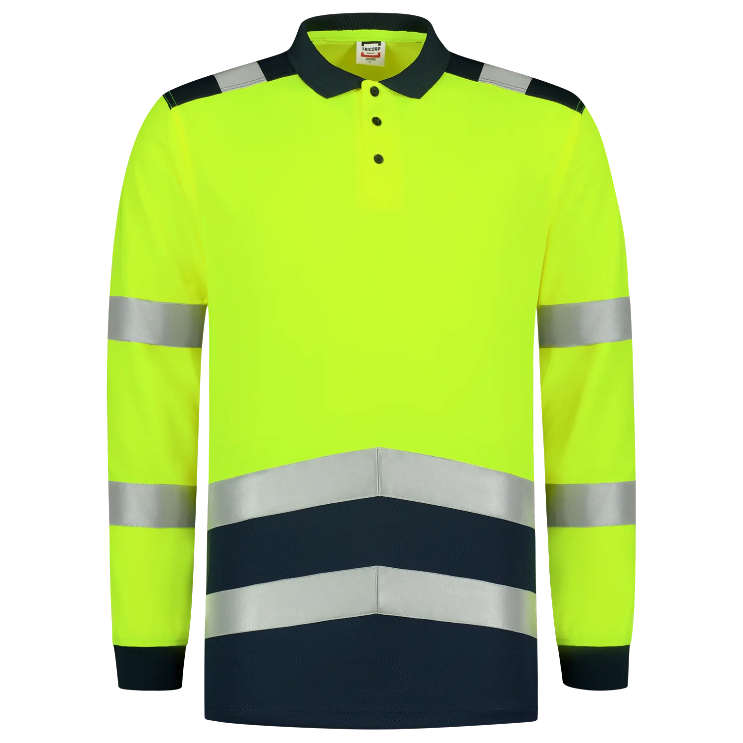 Polo Shirt High Vis Bicolor Long Sleeve Tricorp
