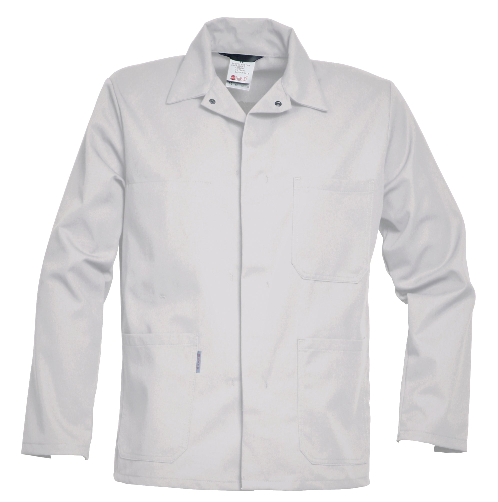 Work Jacket Snap button HAVEP® Basic - white