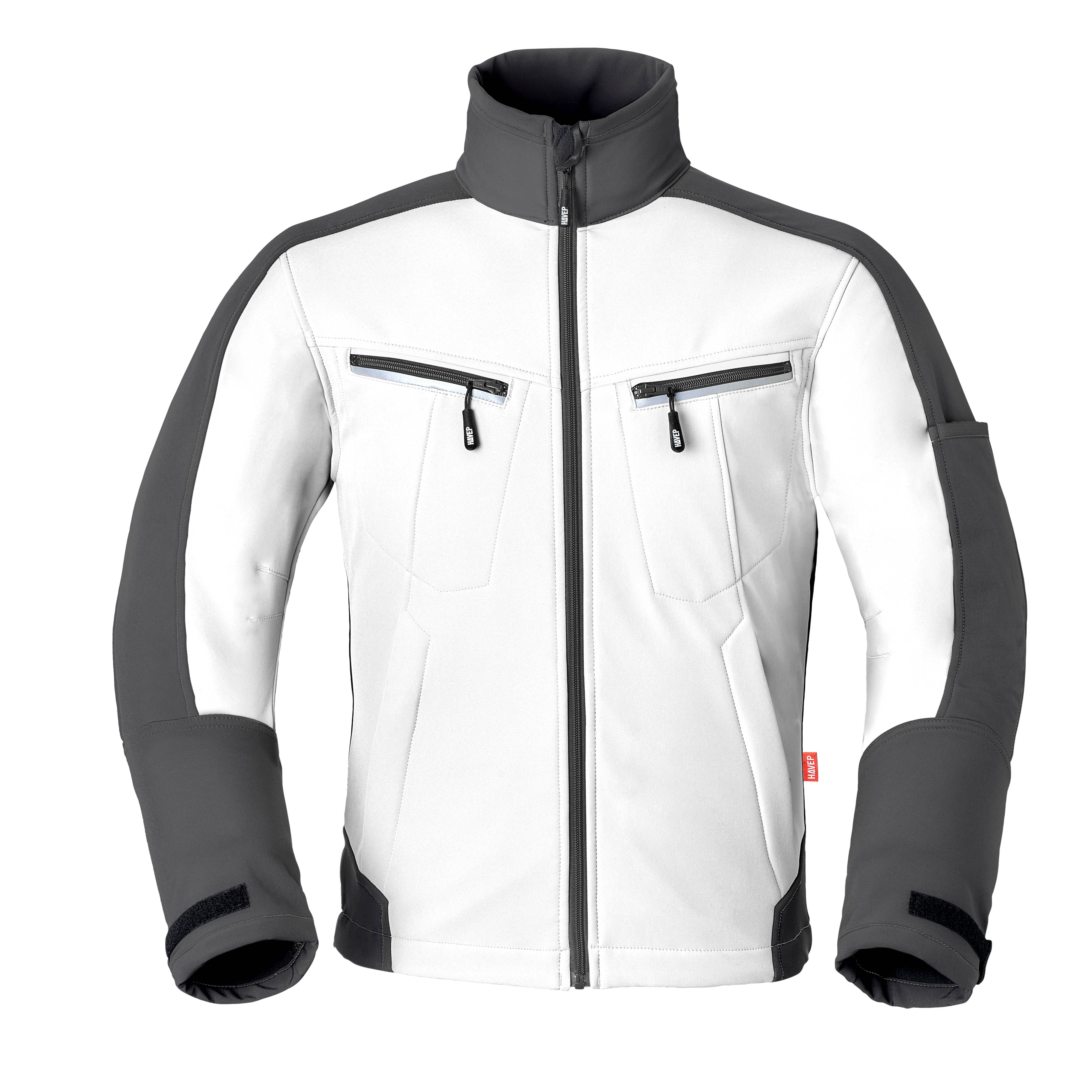 Softshell Jacket HAVEP® Attitude - white/charcoal