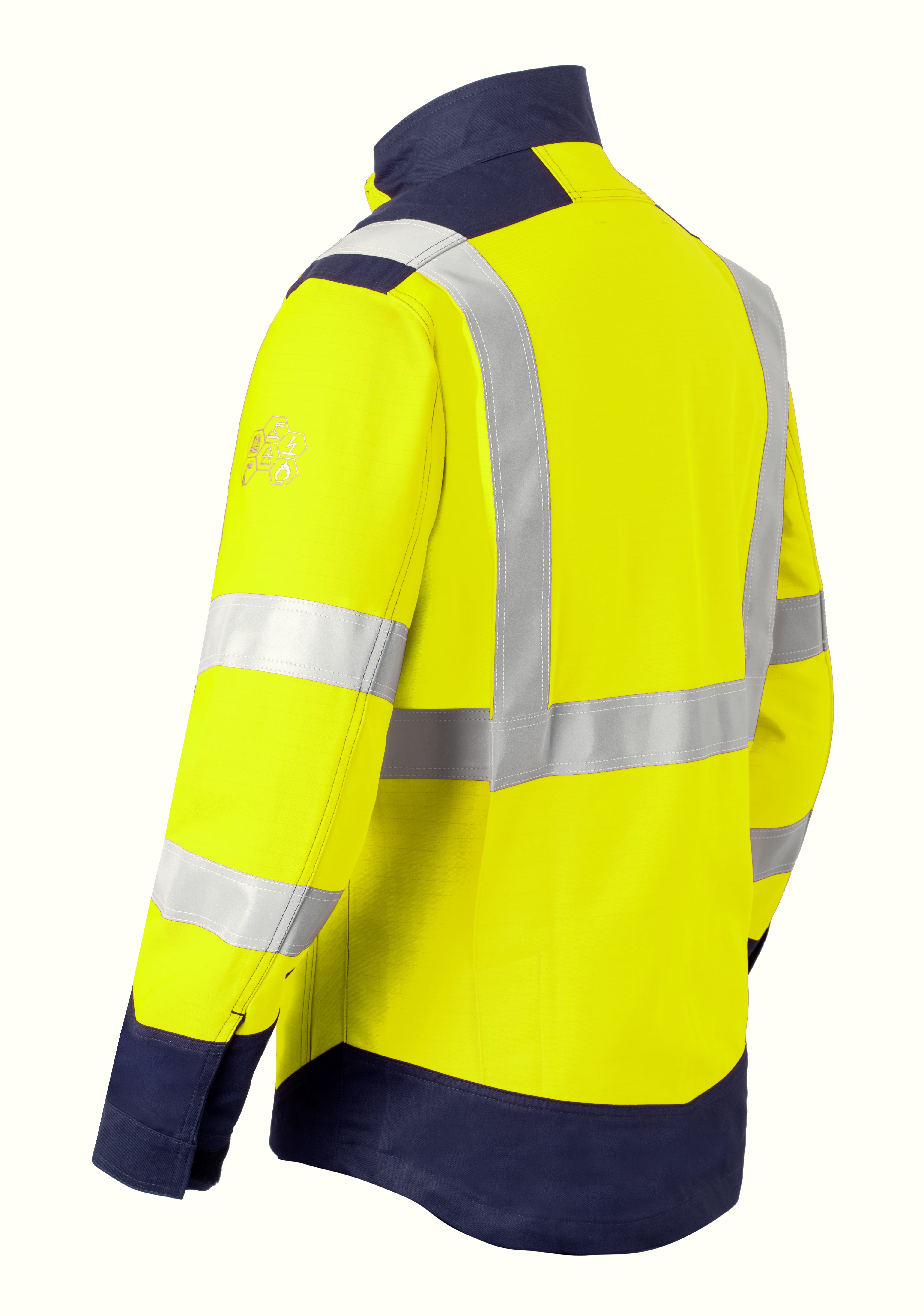 Work Jacket HAVEP® Multi Shield - high vis yellow/dark navy