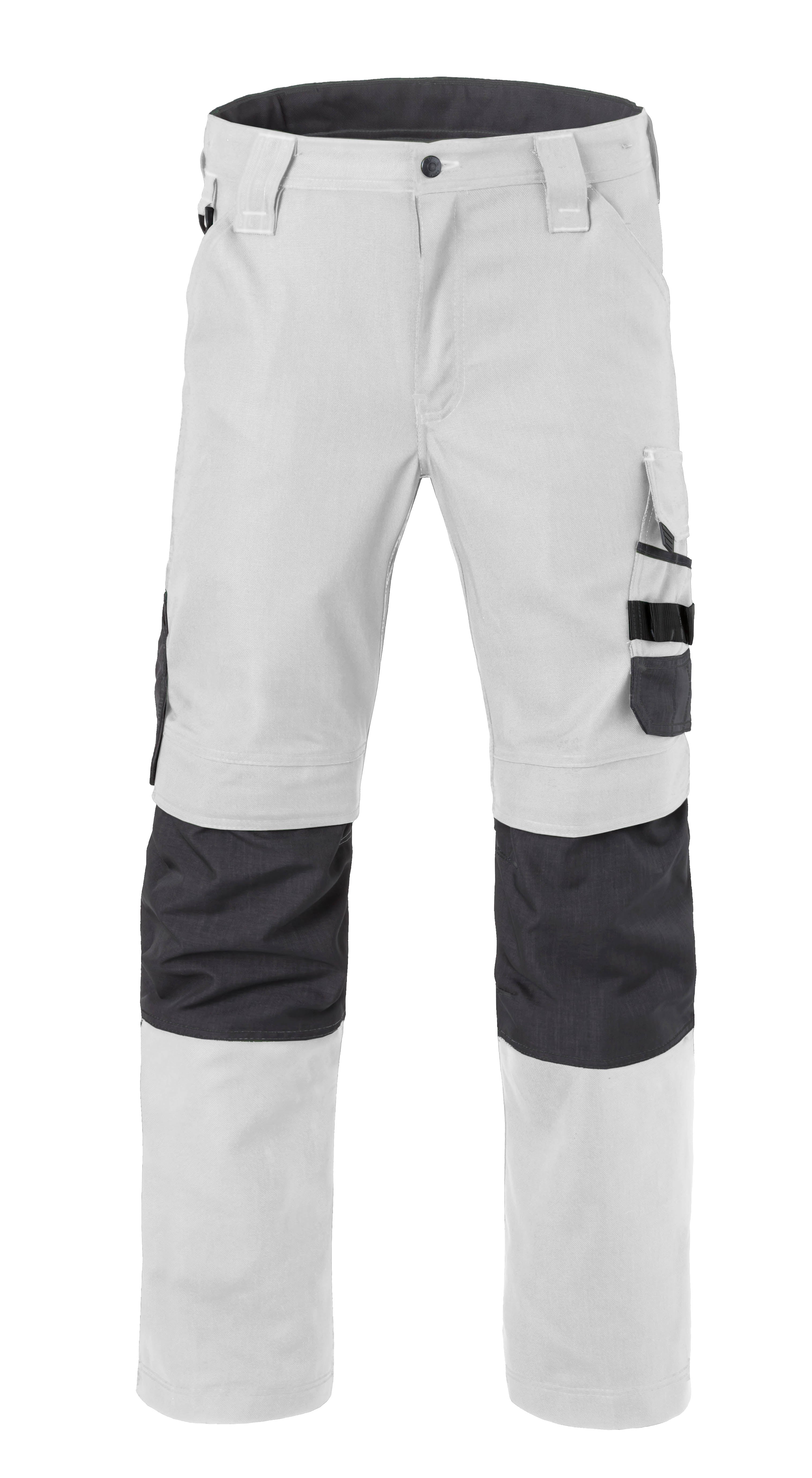 Work Trousers Kneepocket HAVEP® Attitude - white/charcoal