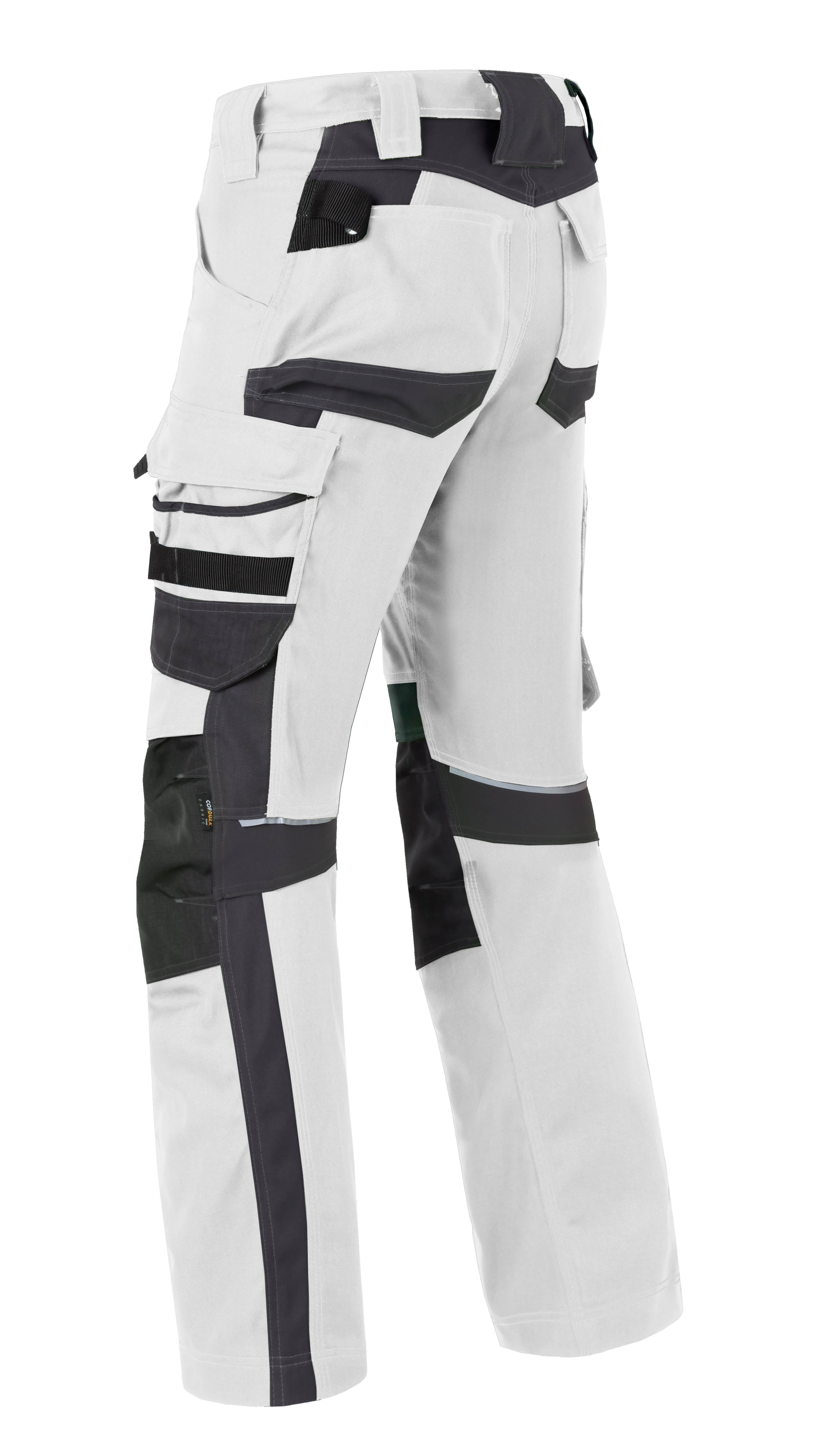 Work Trousers Kneepocket HAVEP® Attitude - white/charcoal