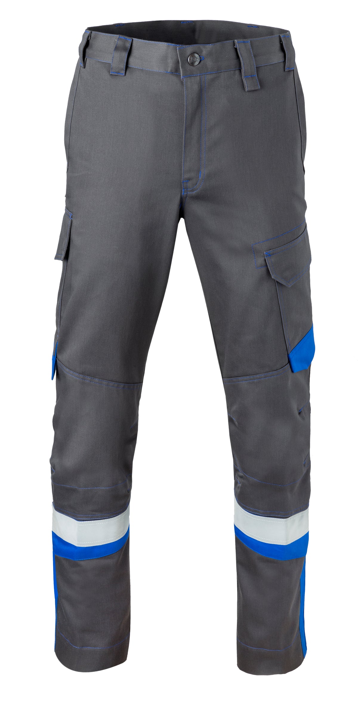 <p>Work Trousers HAVEP® 5-Safety Image+ vlb2</p> - charcoal/cornblue