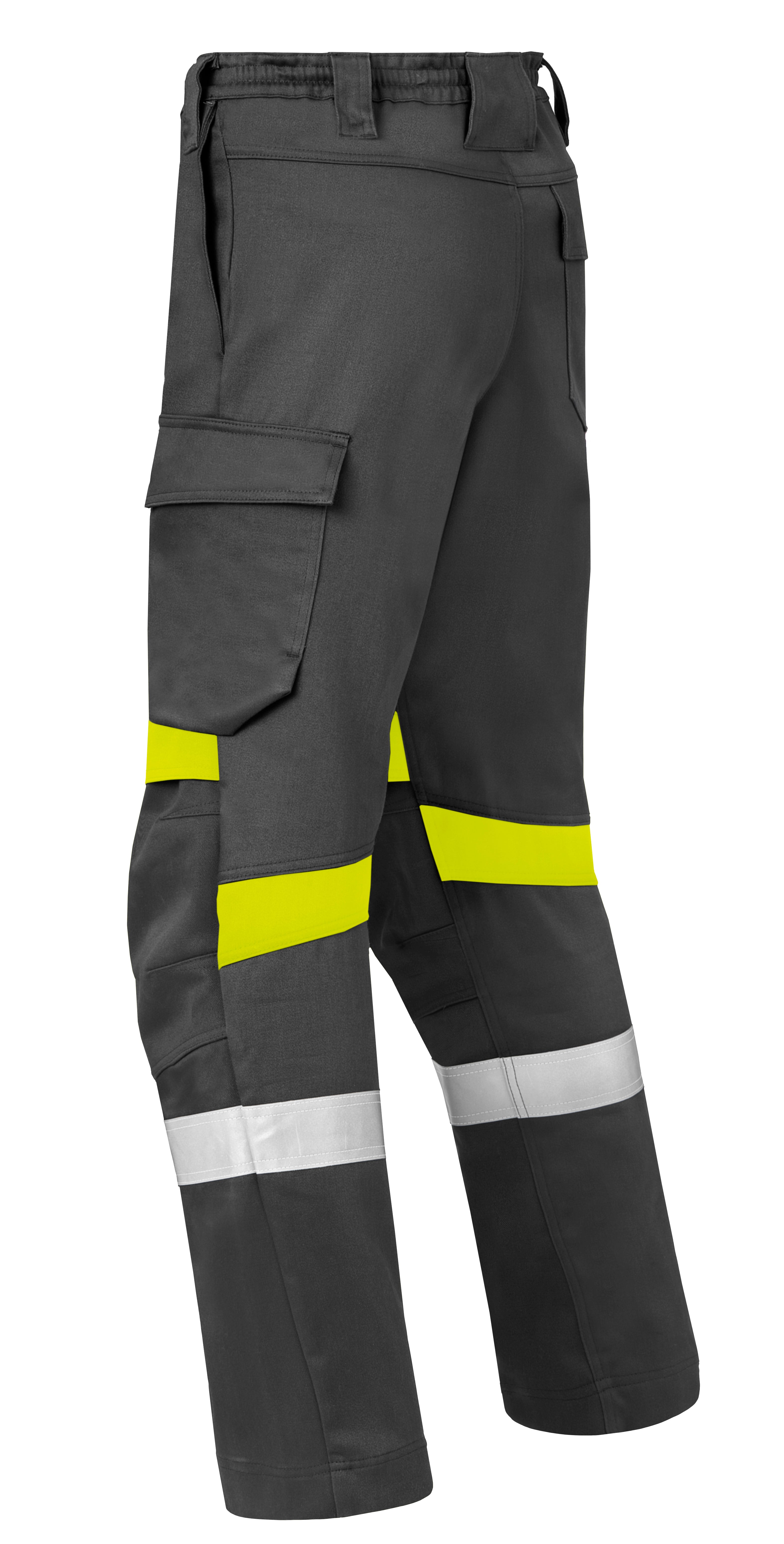 Work Trousers HAVEP® Force+ - charcoal/high vis yellow