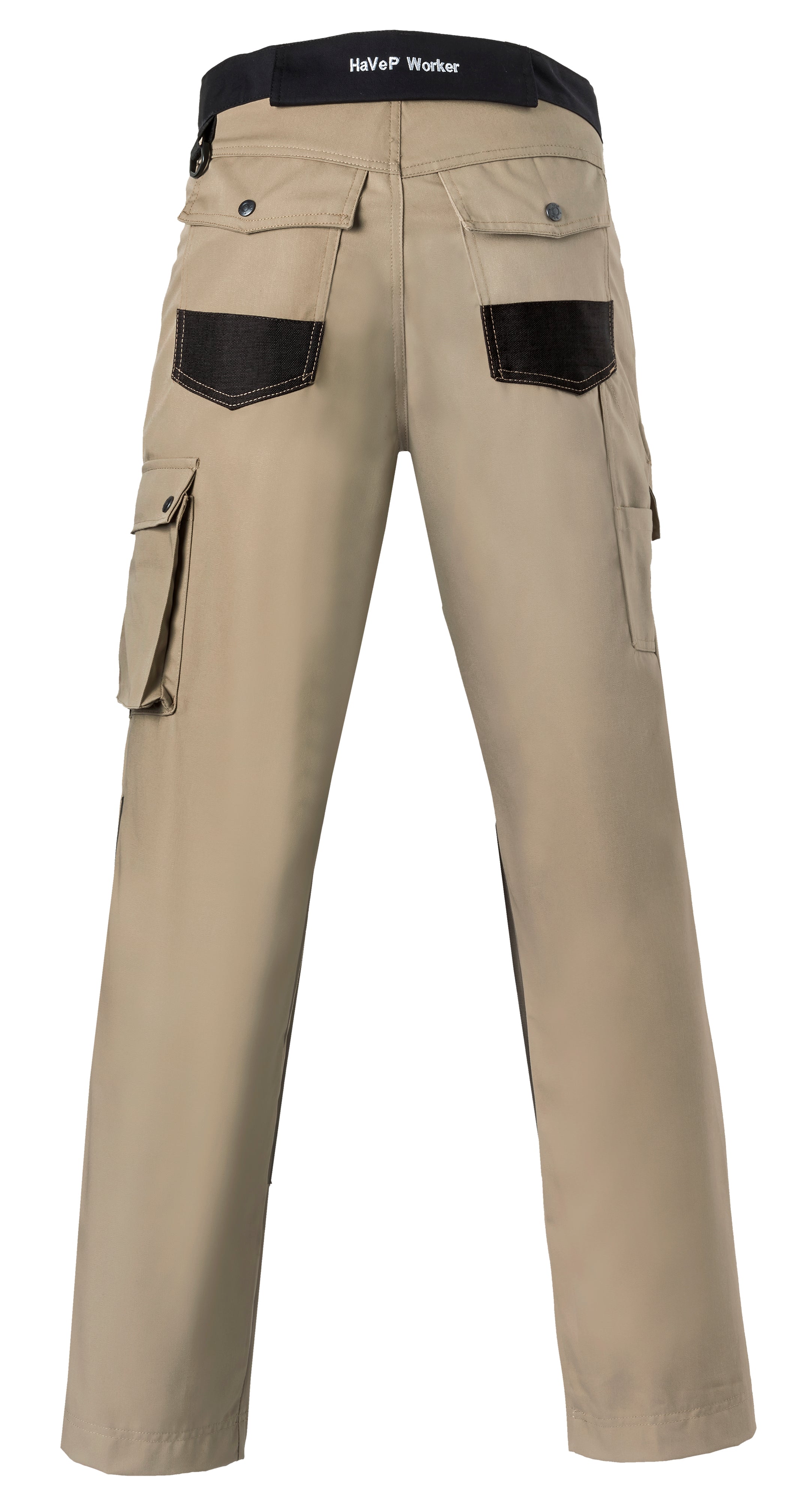 Work Trousers Kneepocket HAVEP® Basic - camel/black