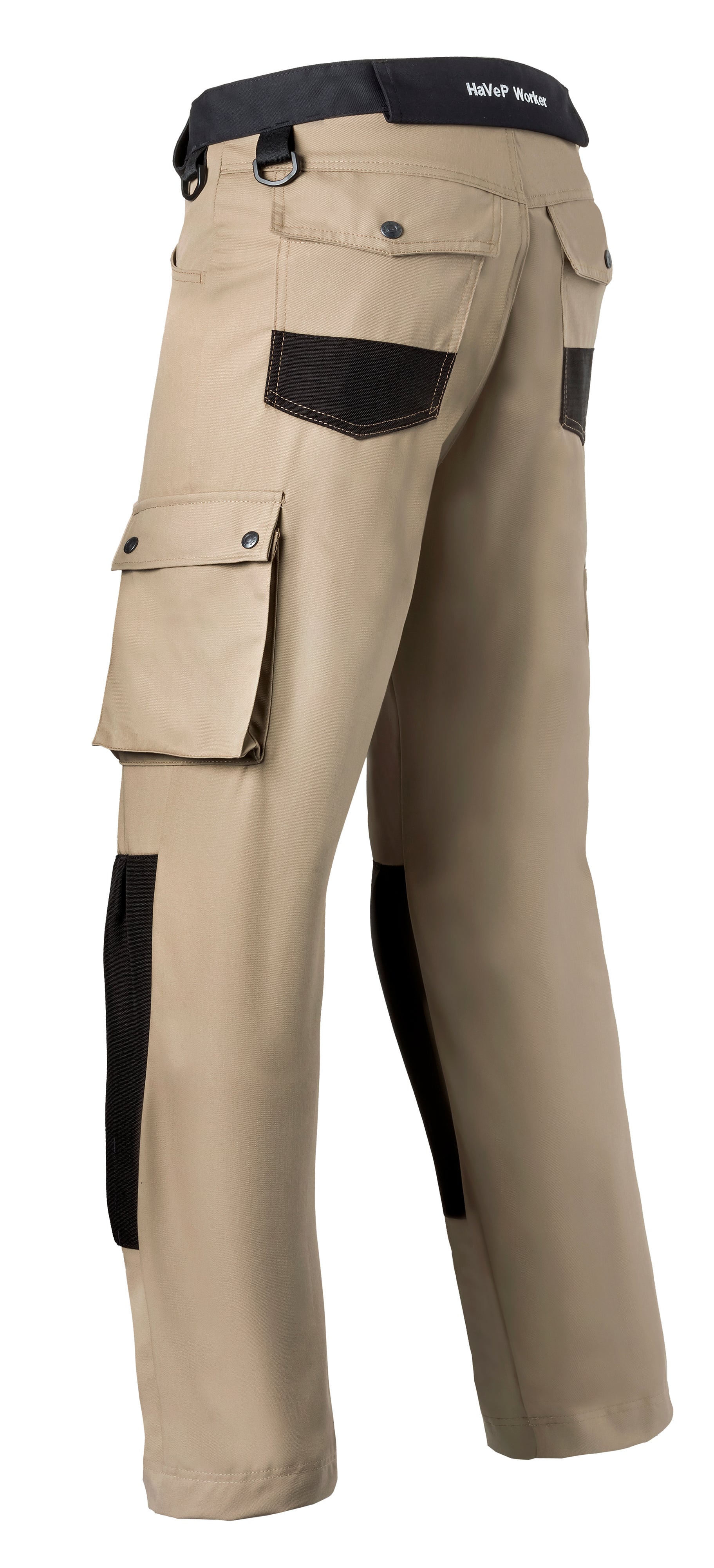 Work Trousers Kneepocket HAVEP® Basic - camel/black