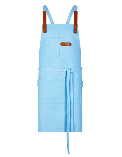 Bib Apron Canvas With Decorative Label L-Shop