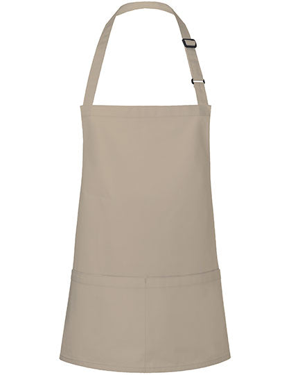 Short Bib Apron Basic With Buckle And Pocket