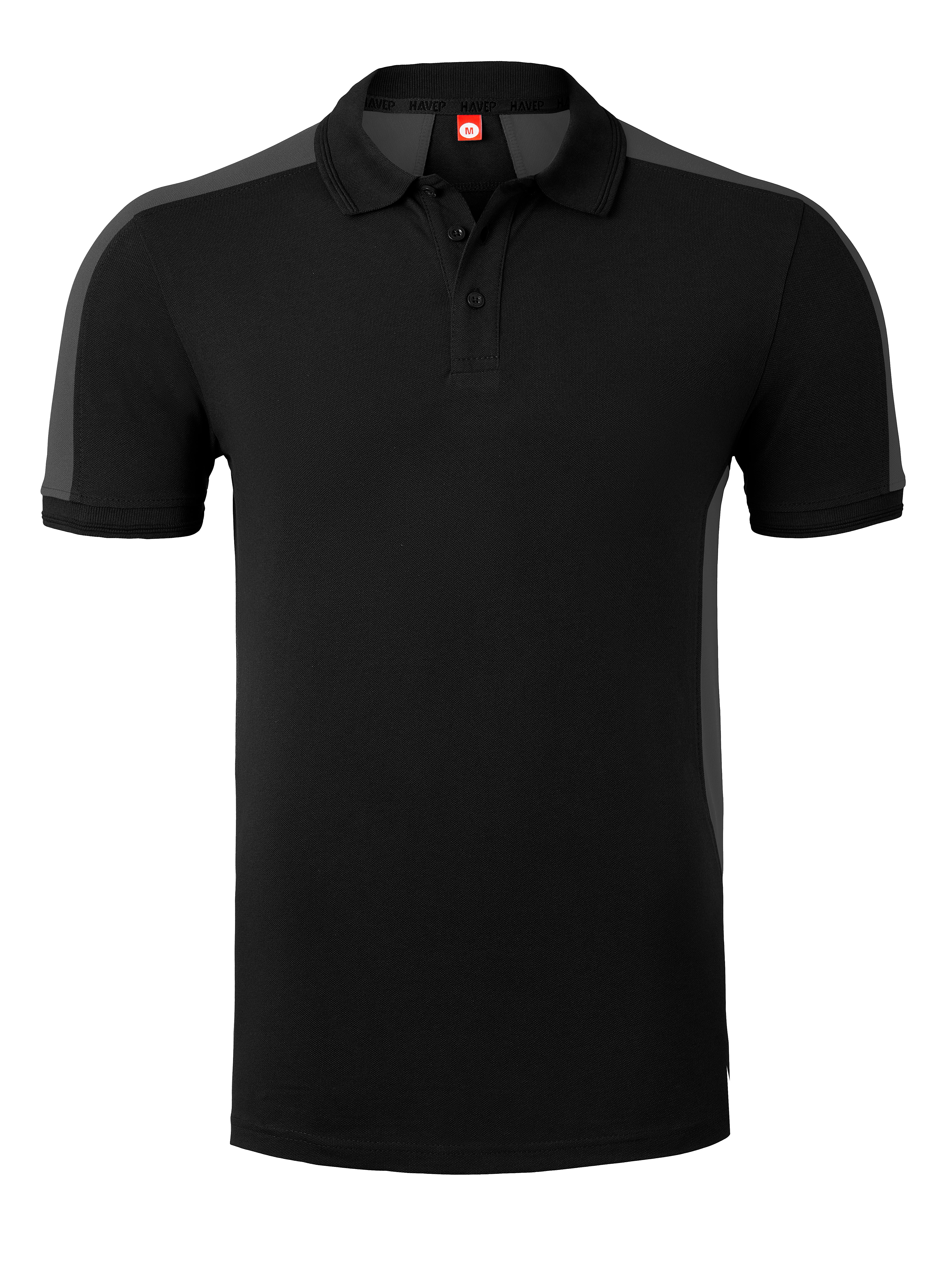 Polo HAVEP® Bicolor - black/charcoal