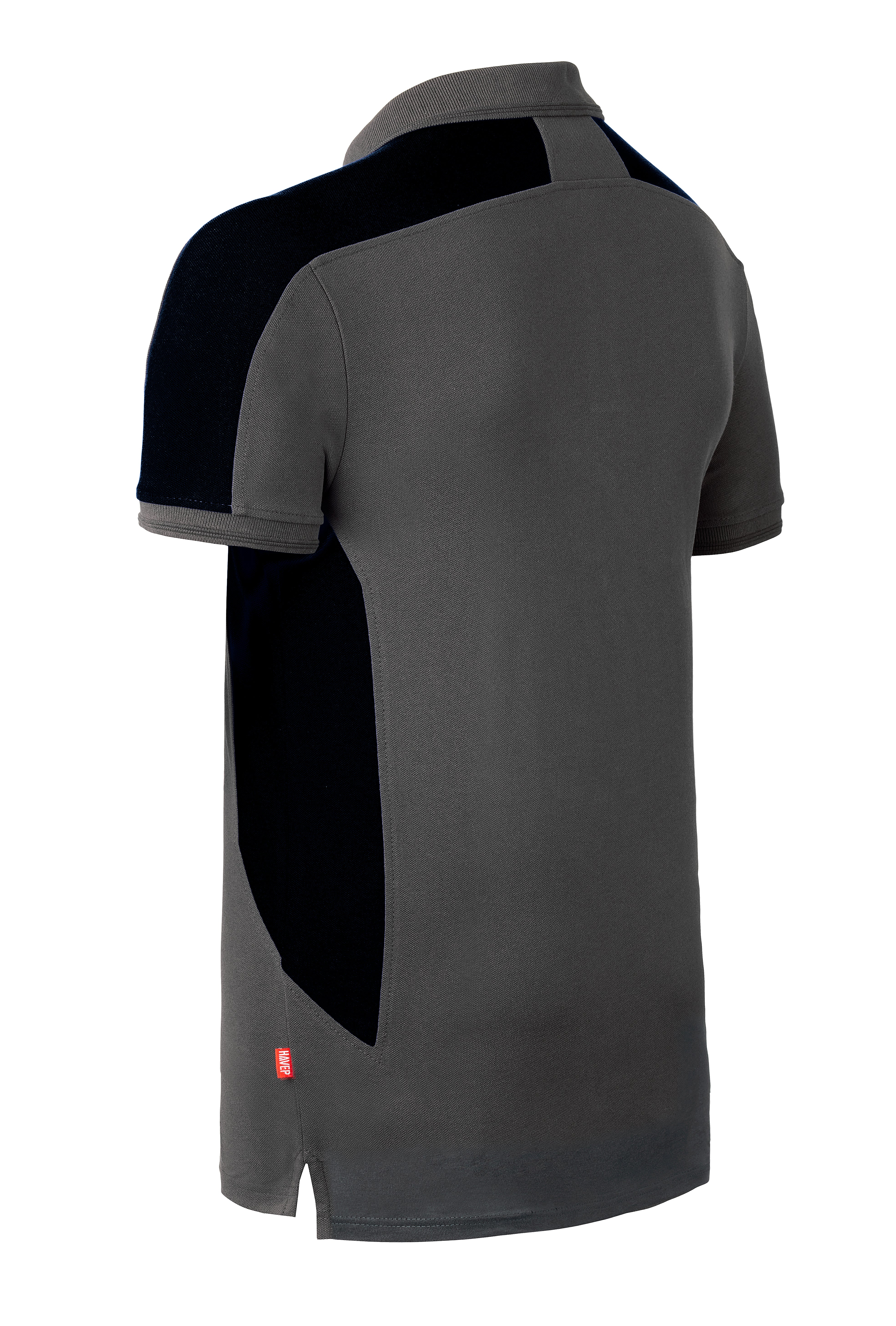 Polo HAVEP® Bicolor - charcoal/black