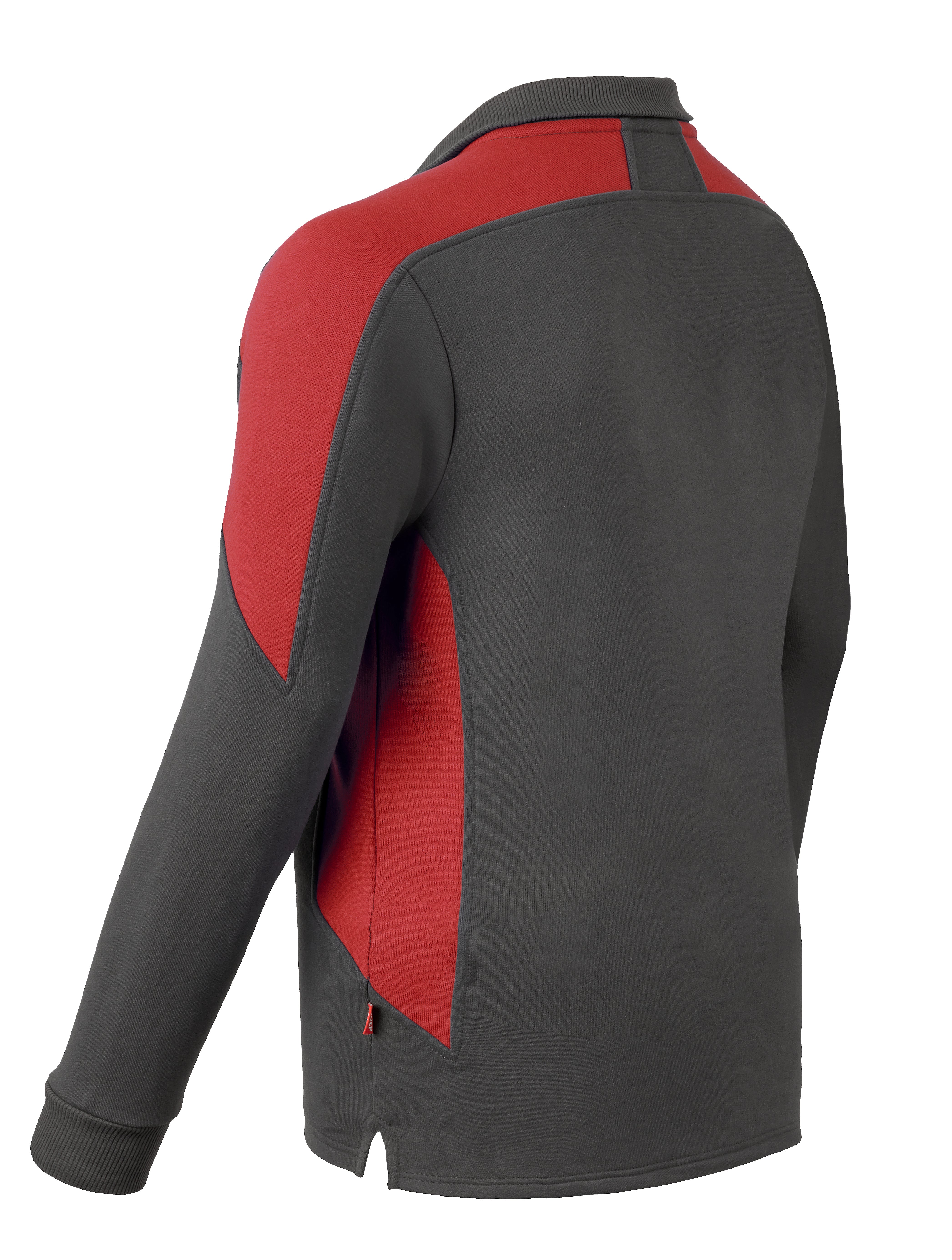 Halfzip Sweater HAVEP® Bicolor - charcoal/red