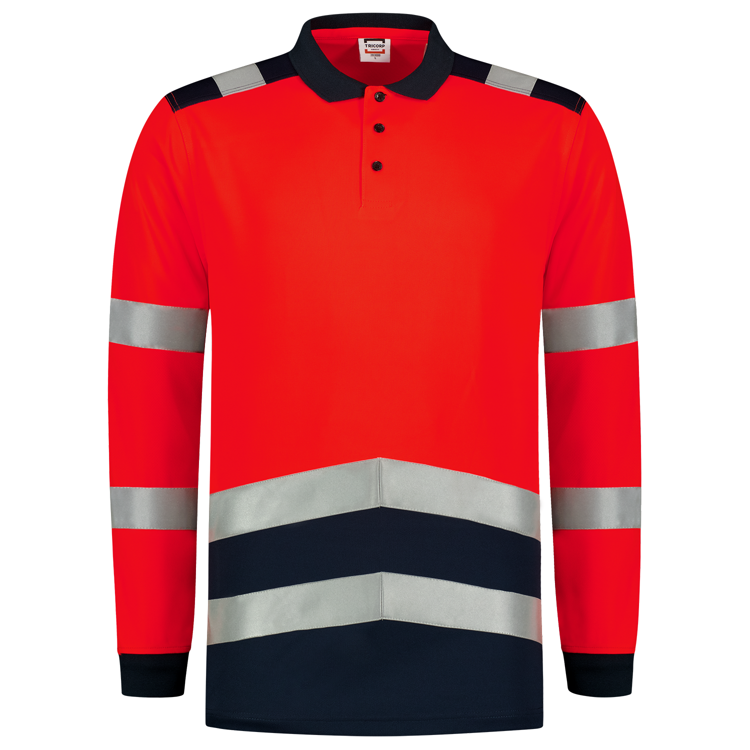 Polo Shirt High Vis Bicolor Long Sleeve