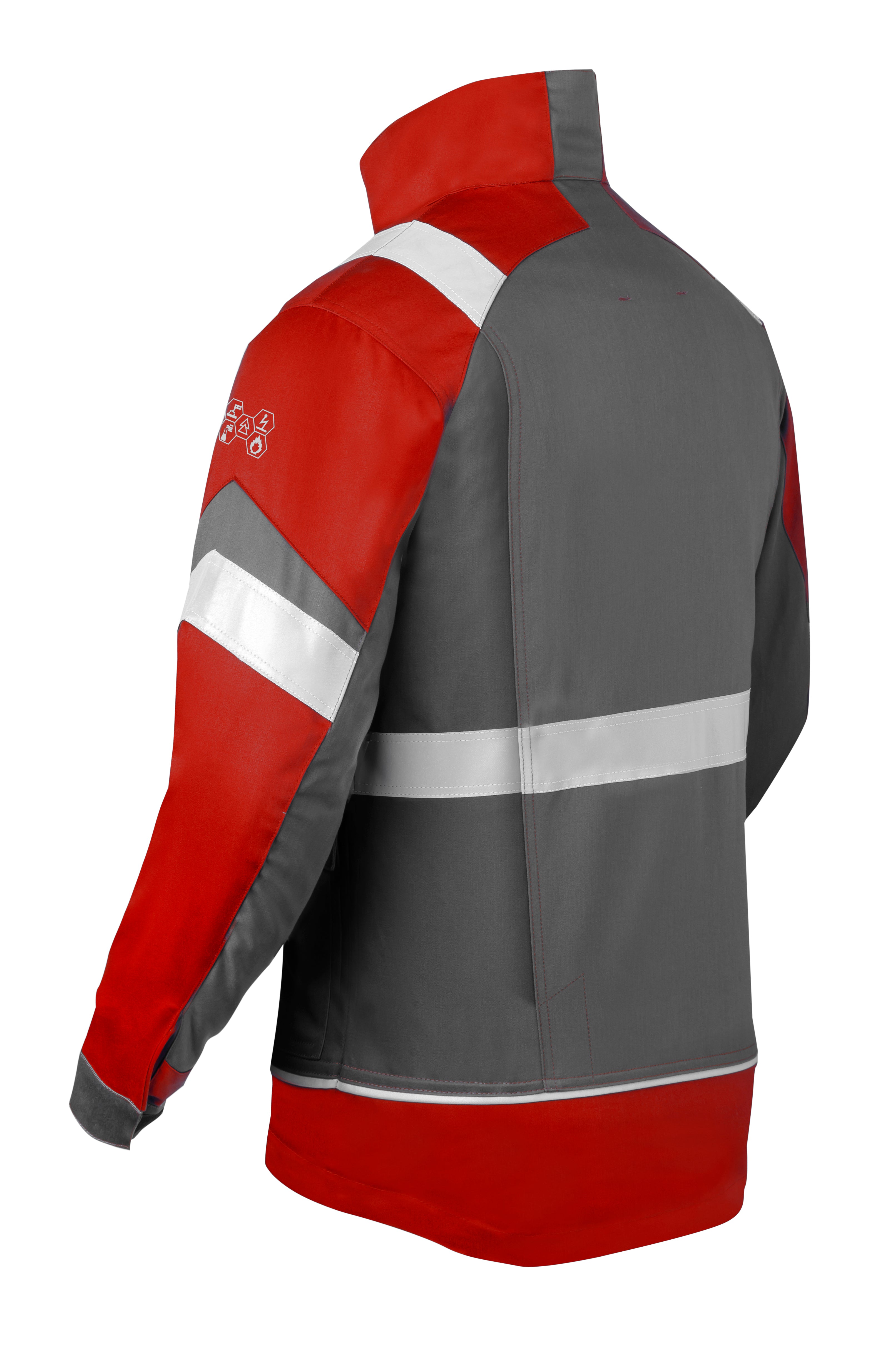Work Jacket HAVEP® 5-Safety Image+ - charcoal/red