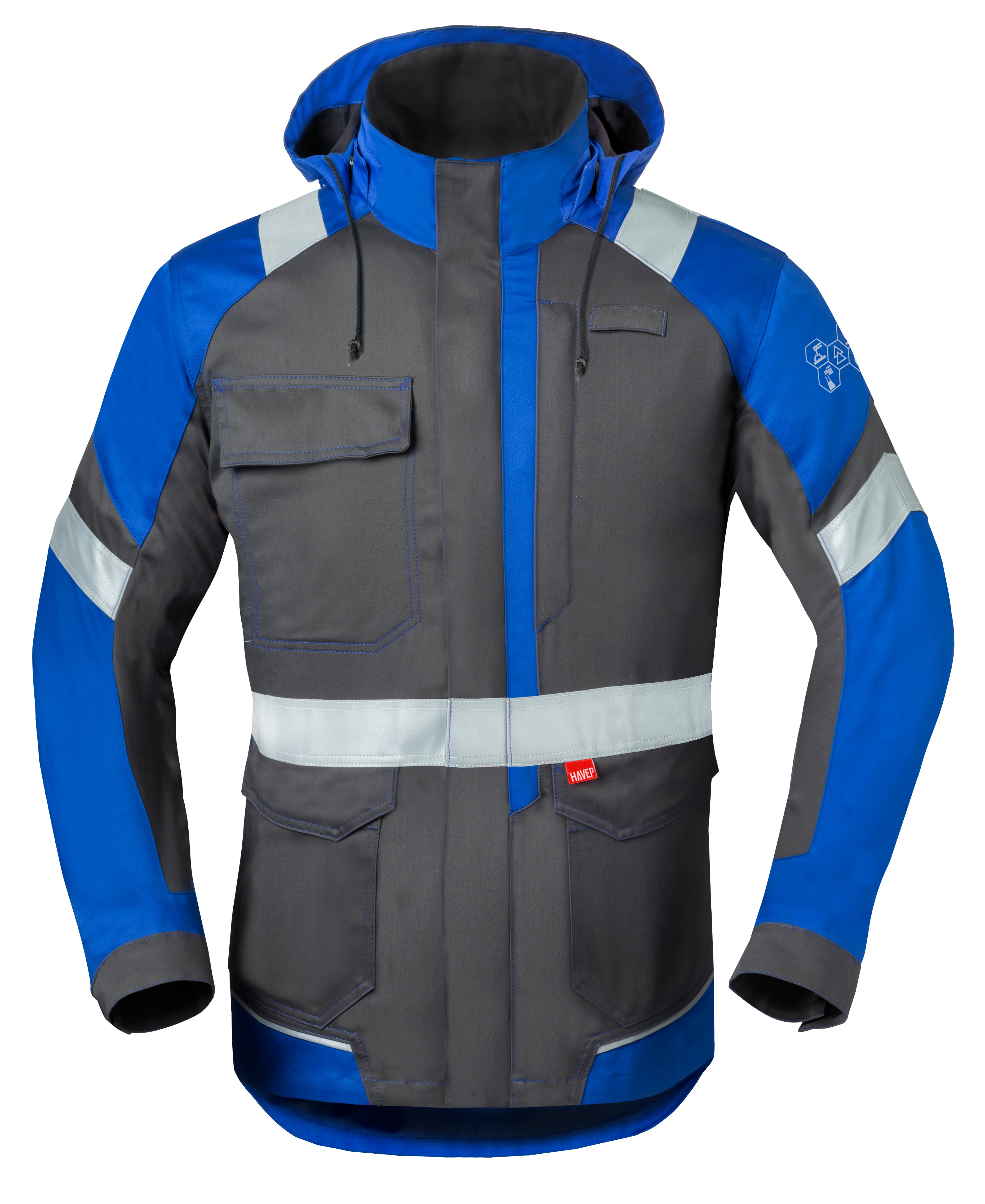 Parka HAVEP® 5-Safety Image+ - charcoal/cornblue