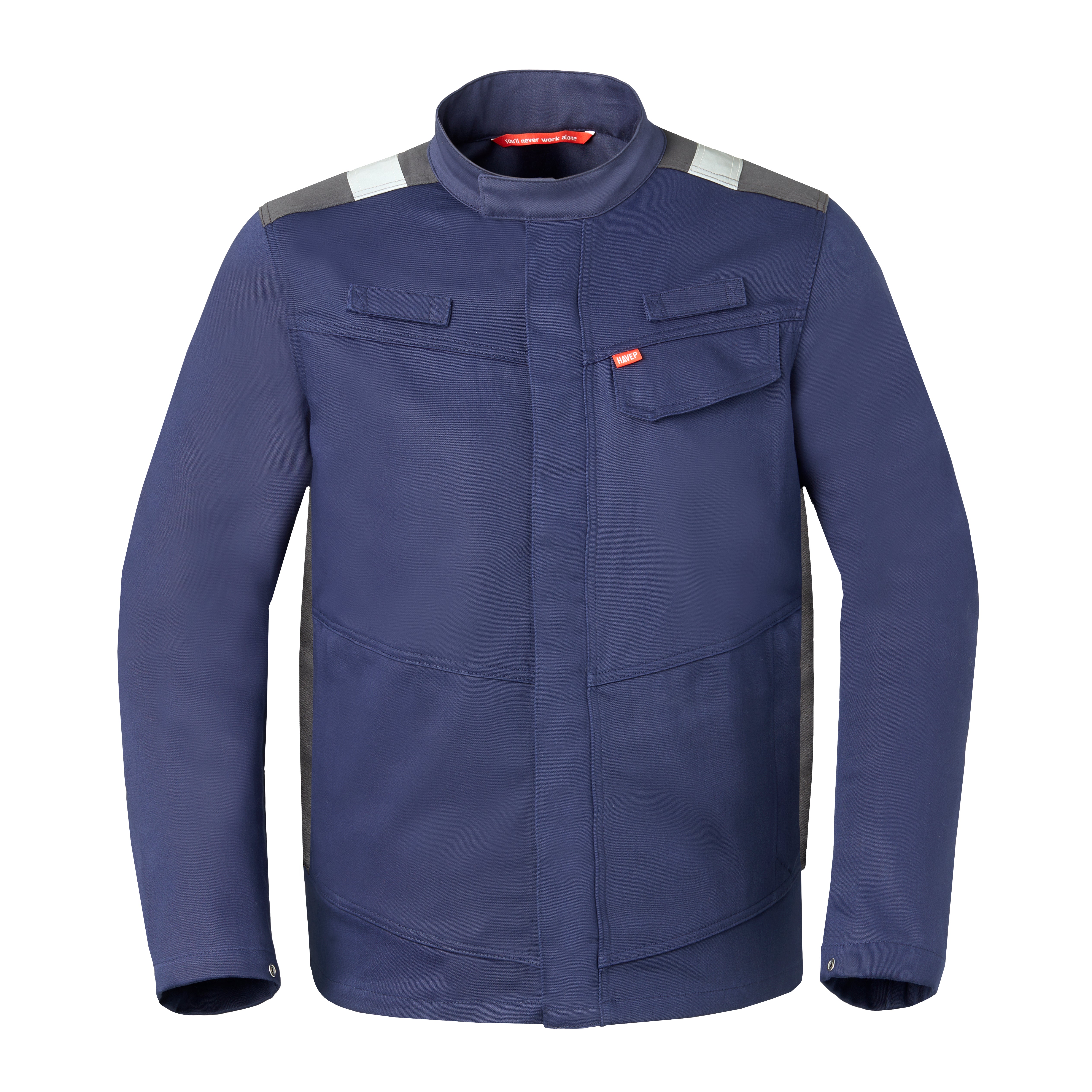 Work Jacket HAVEP® Force+ - indigo blue/charcoal