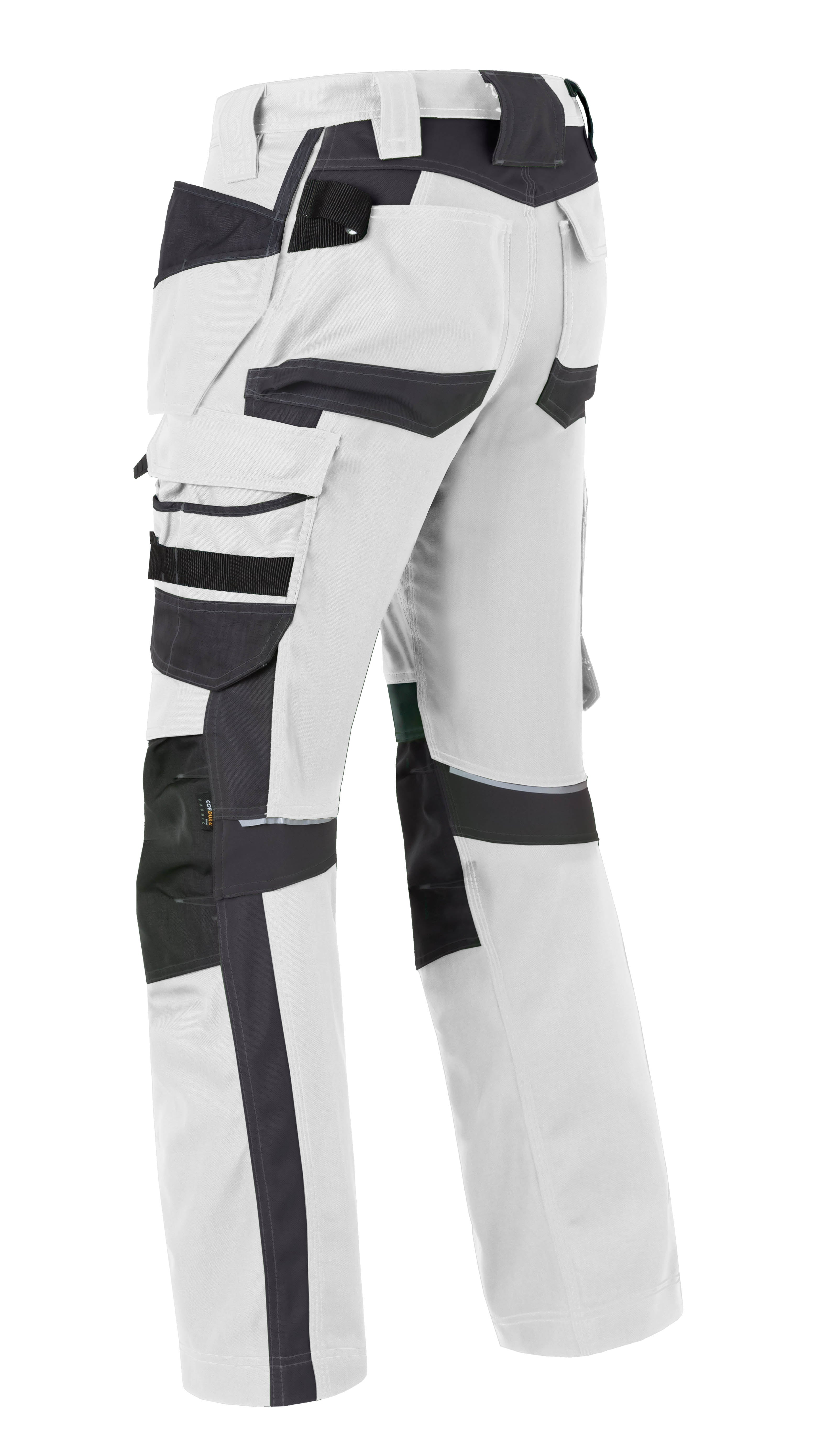 Work Trousers Kneepocket TP HAVEP® Attitude - white/charcoal