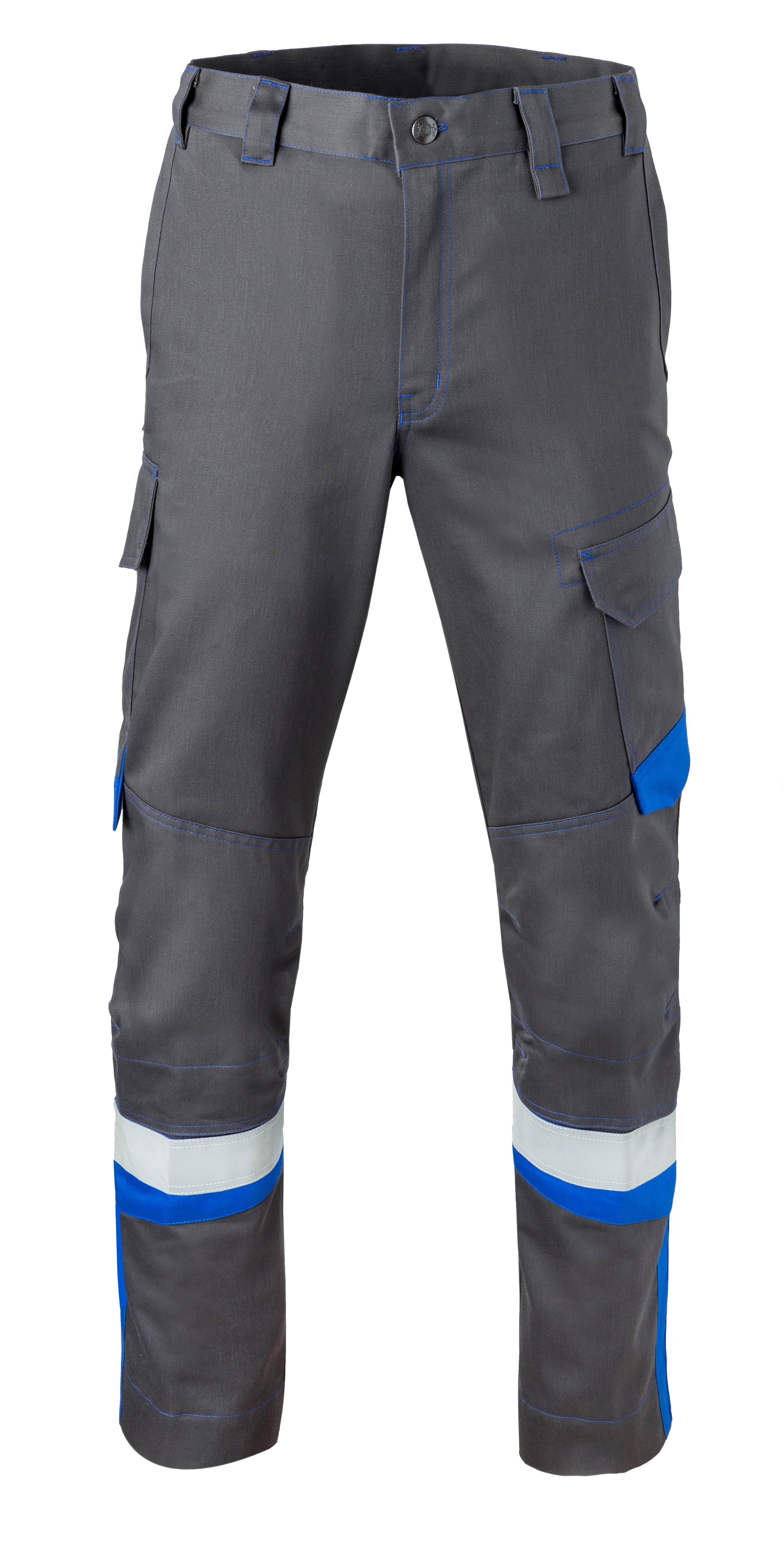 <p>Work Trousers HAVEP® 5-Safety Image+ vlb2</p> - charcoal/cornblue