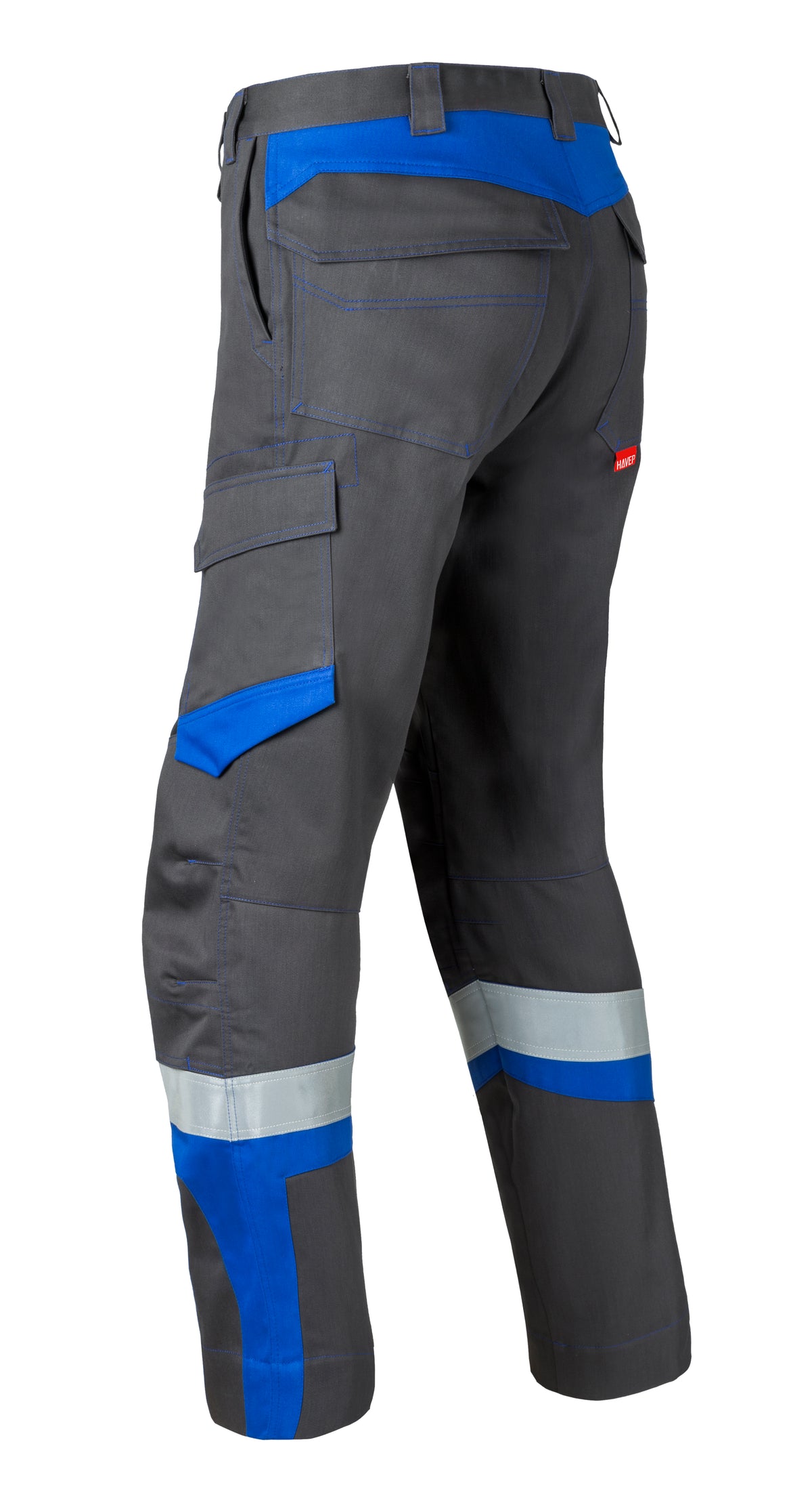 <p>Work Trousers HAVEP® 5-Safety Image+ vlb2</p> - charcoal/cornblue