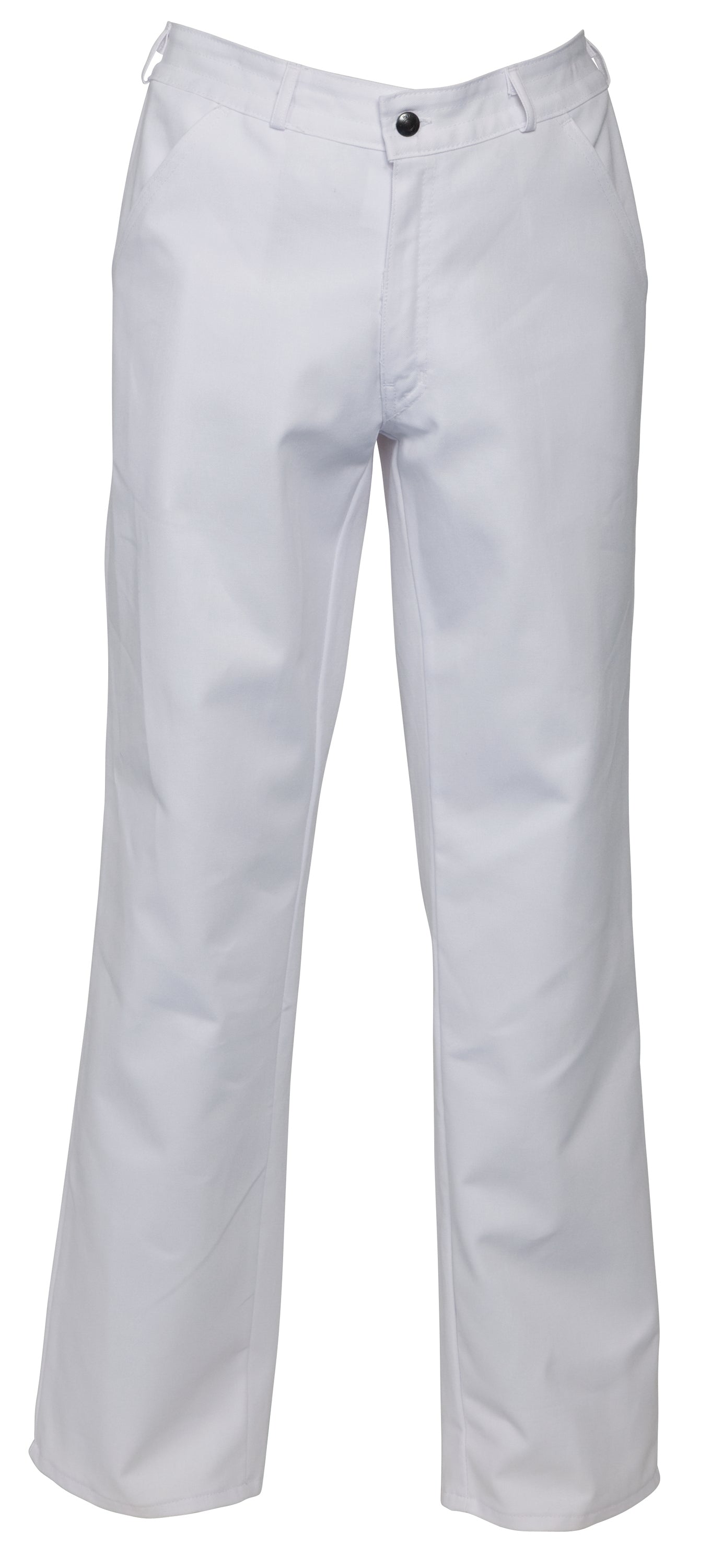 Work Trousers snap button HAVEP® Basic - white