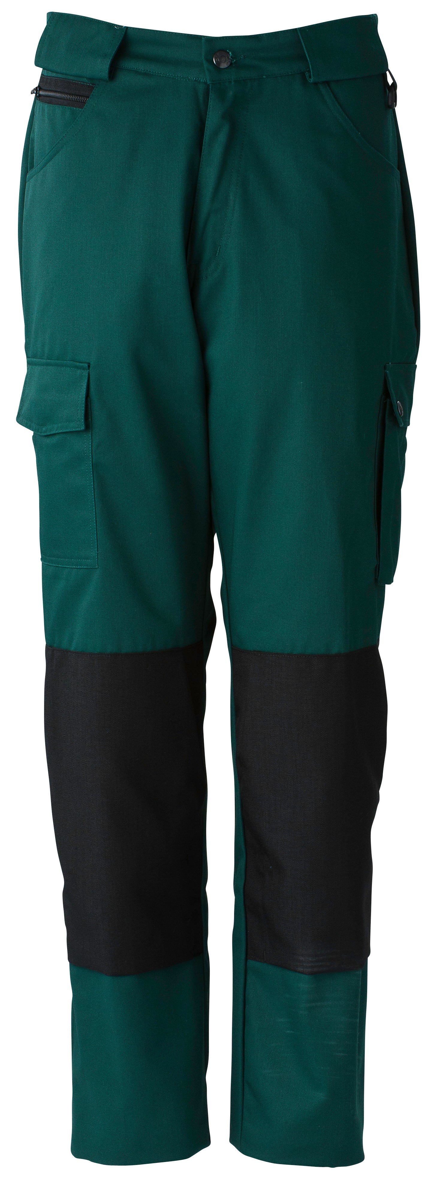 Work Trousers Kneepocket HAVEP® Basic - bottle green/black