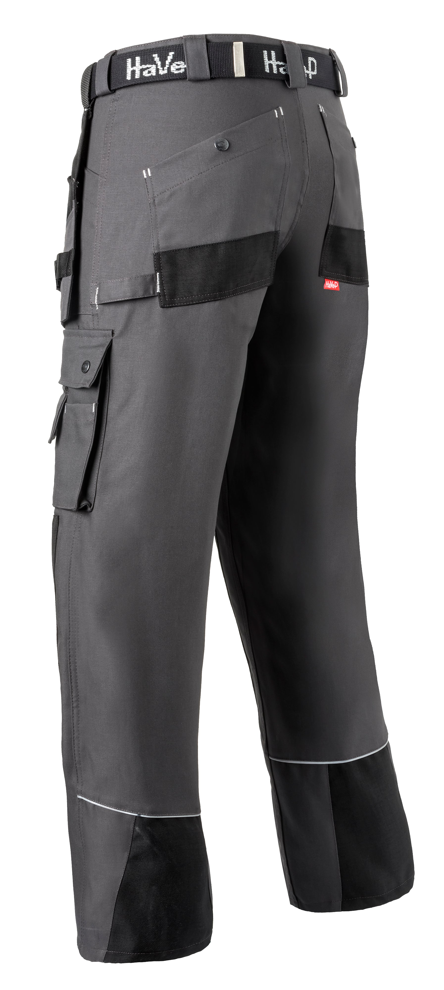 Work Trousers Kneepocket HAVEP® Basic - charcoal/black/silver grey