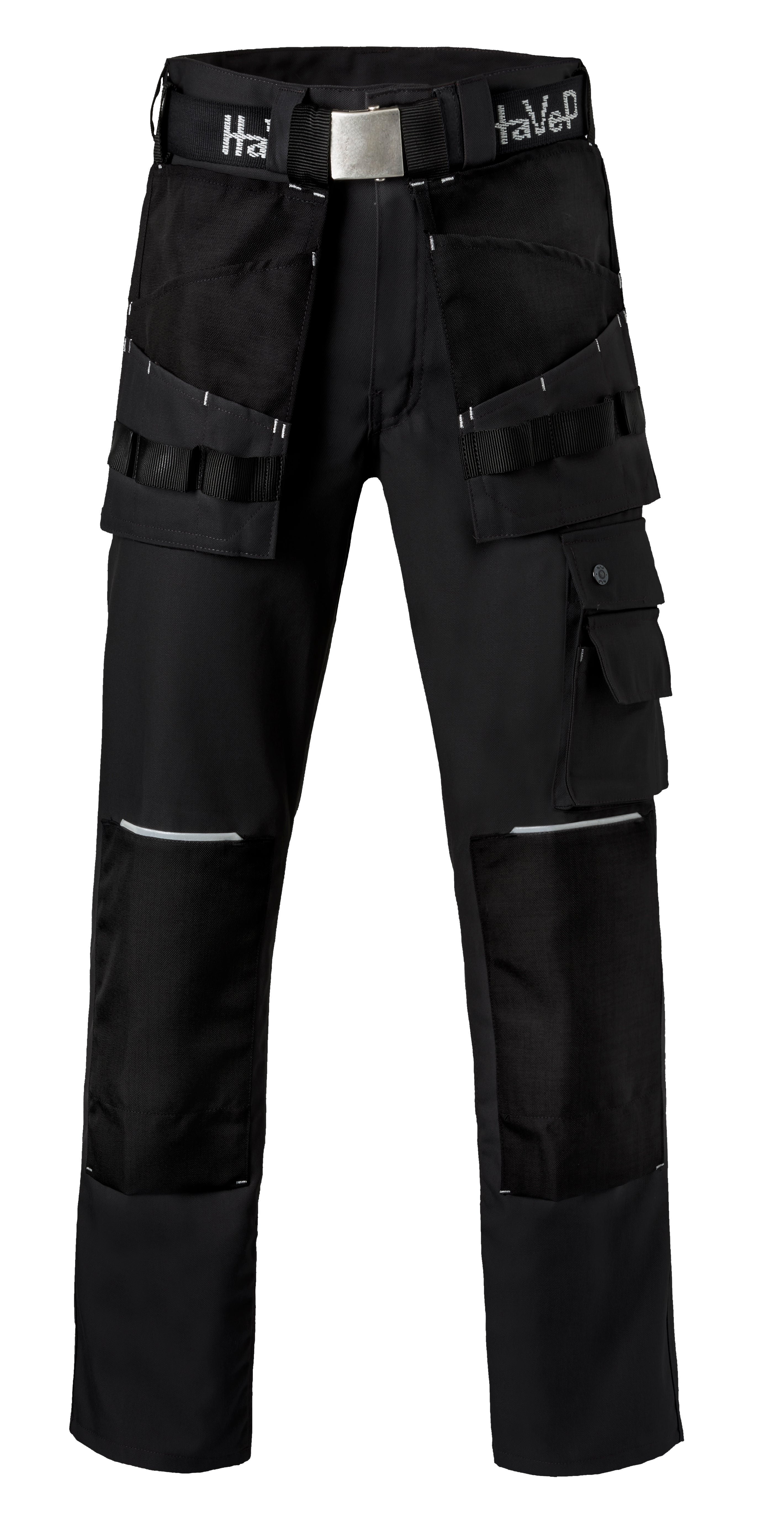Work Trousers Kneepocket HAVEP® Basic - black/silver grey