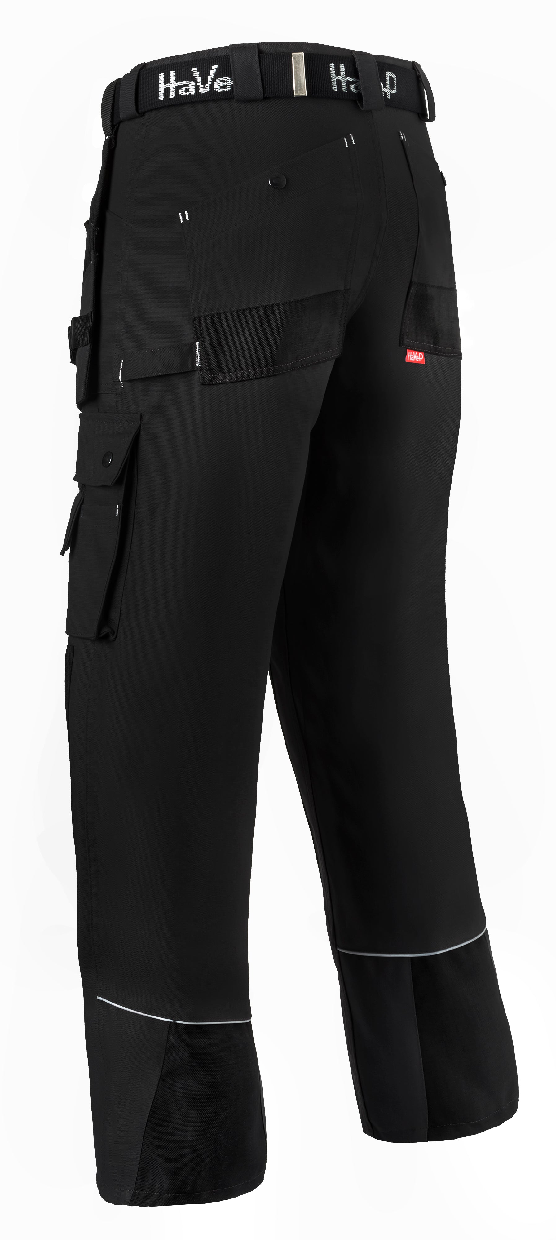Work Trousers Kneepocket HAVEP® Basic - black/silver grey
