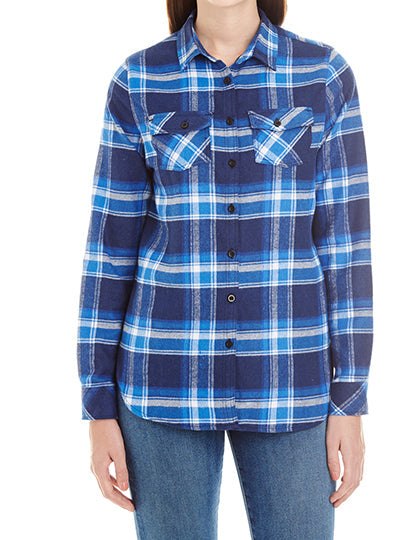 Ladies´ Woven Plaid Flannel Shirt L-Shop