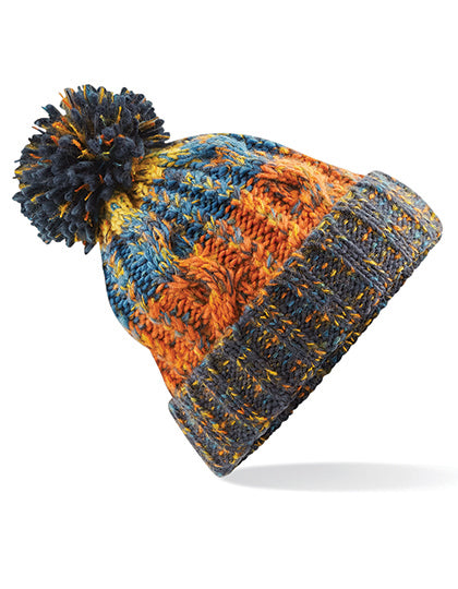 Corkscrew Pom Pom Beanie