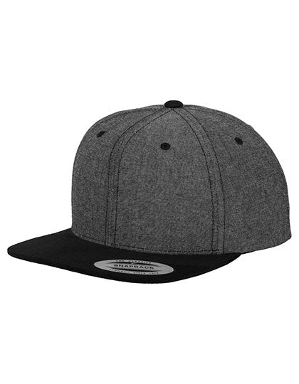 Chambray-Suede Snapback L-Shop
