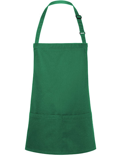 Short Bib Apron Basic With Buckle And Pocket