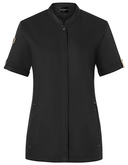 Ladies Chefs Jacket Green-Generation Short Sleeve