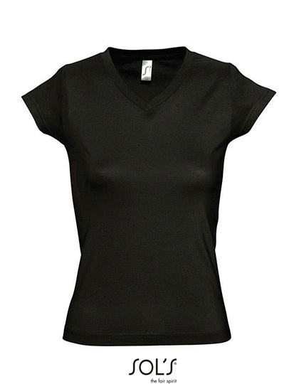 Women´s V-Neck-T-Shirt Moon L-Shop