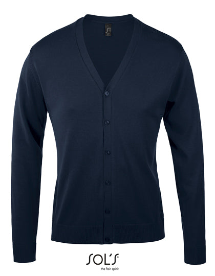 Men´s Golden V-Neck Knitted Cardigan