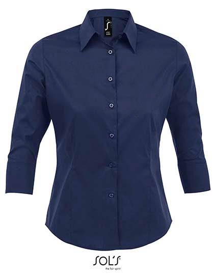 Women´s Stretch-3/4-Sleeve Blouse Effect L-Shop