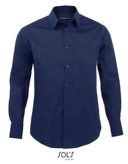 Men´s Stretch-Shirt Brighton Long Sleeve L-Shop