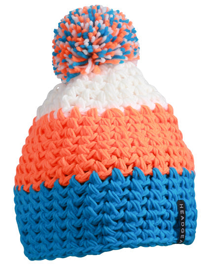 Crocheted Cap With Pompon L-Shop