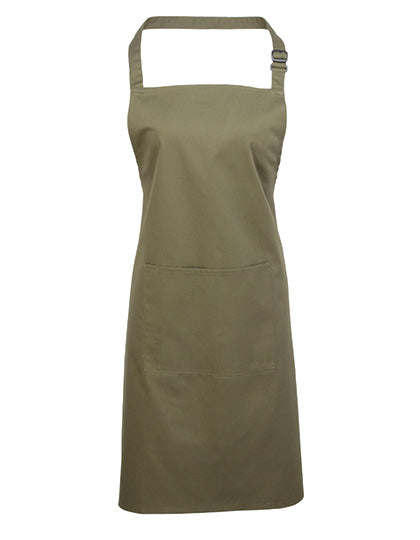 Colours Collection Bib Apron With Pocket