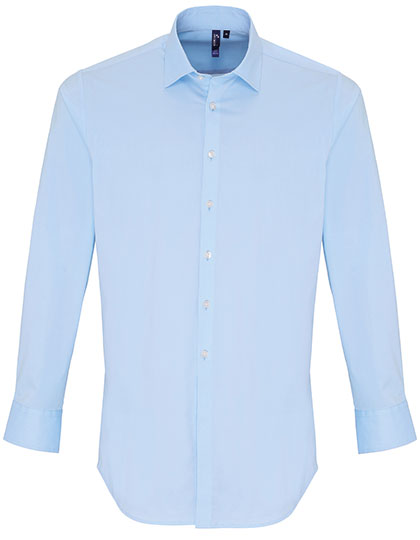 Men´s Stretch Fit Poplin Long Sleeve Cotton Shirt