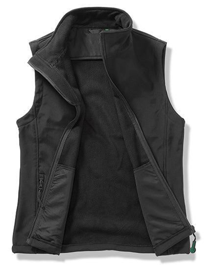 Men's Printable Softshell Bodywarmer with Recycled Fleece Inner