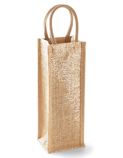 Shimmer Jute Bottle Bag L-Shop